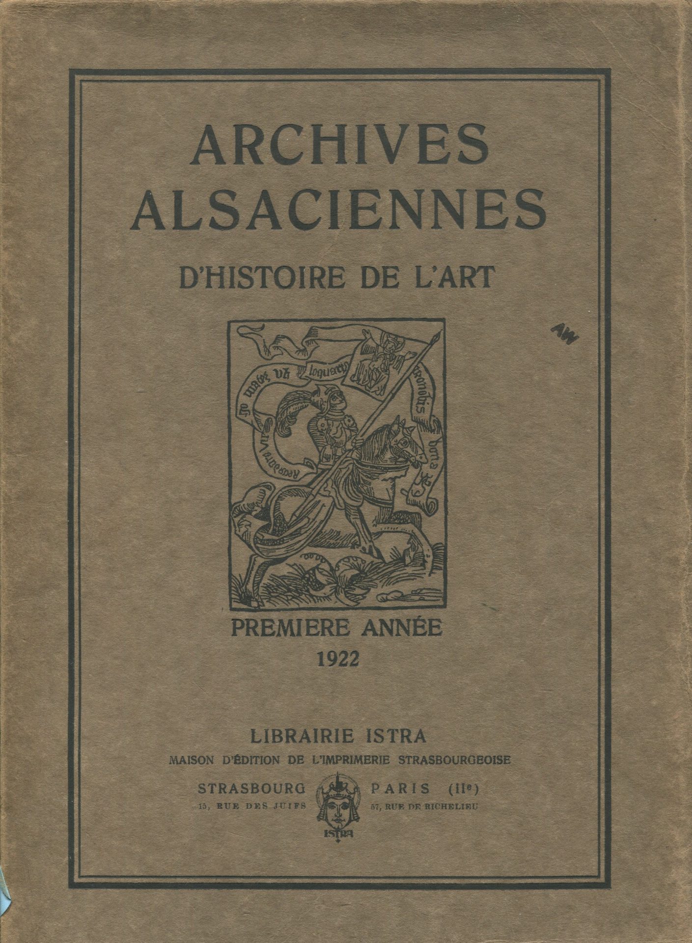 Archives alsaciennes d'histoire de l'art