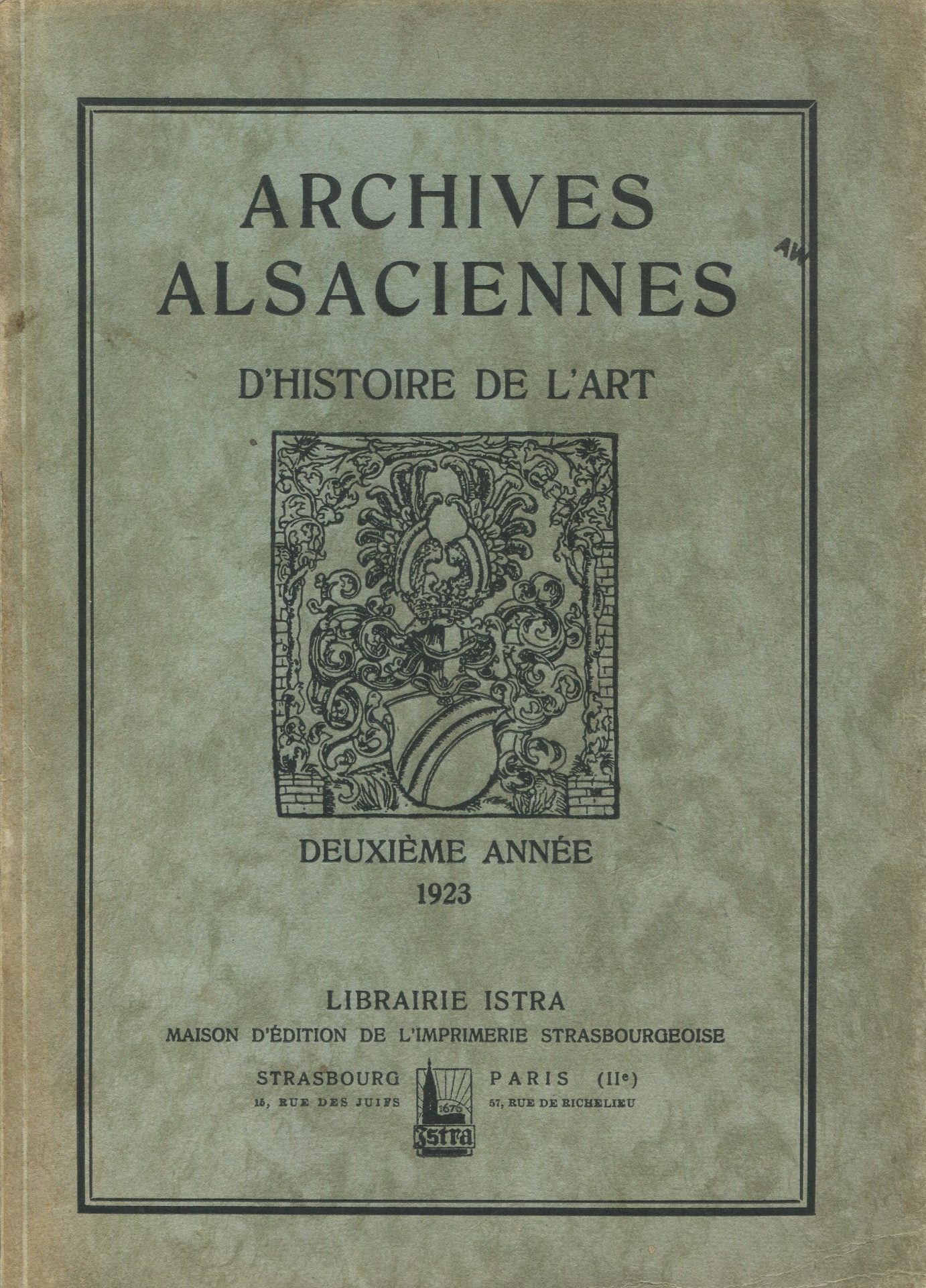 Archives Alsaciennes d'histoire de l'art