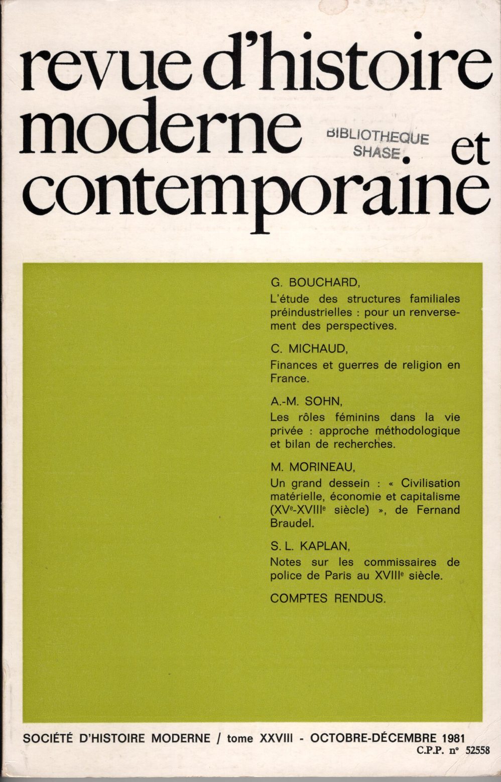 Revue d'histoire moderne et contemporaine - Tome XXVIII