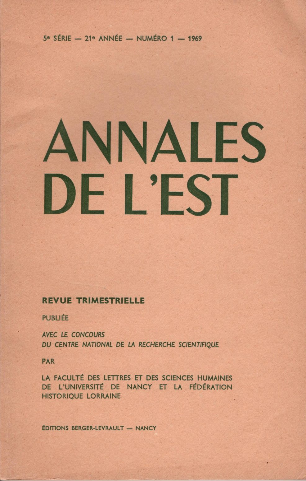 Annales de l'Est