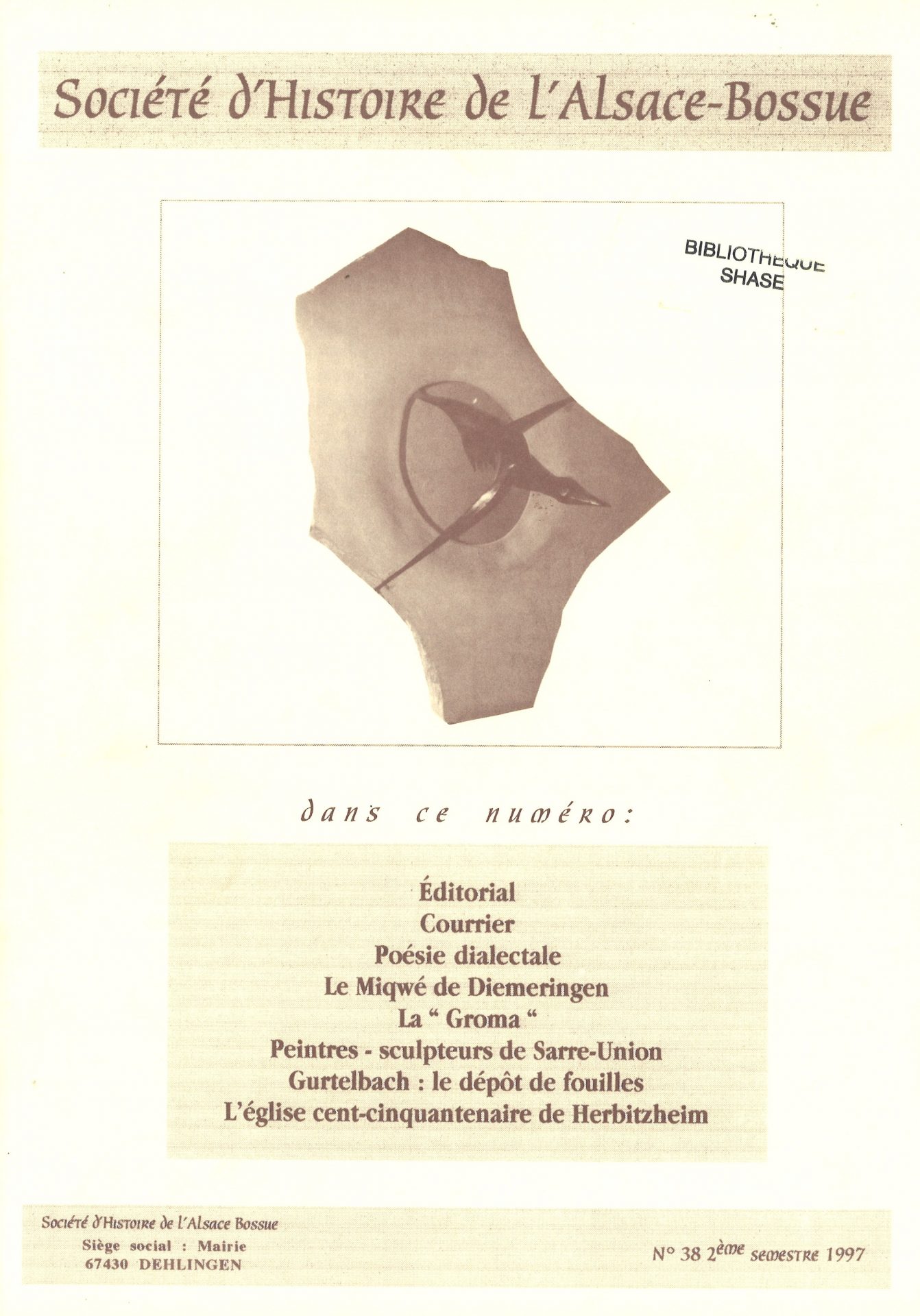 Société d'histoire de l'Alsace-Bossue