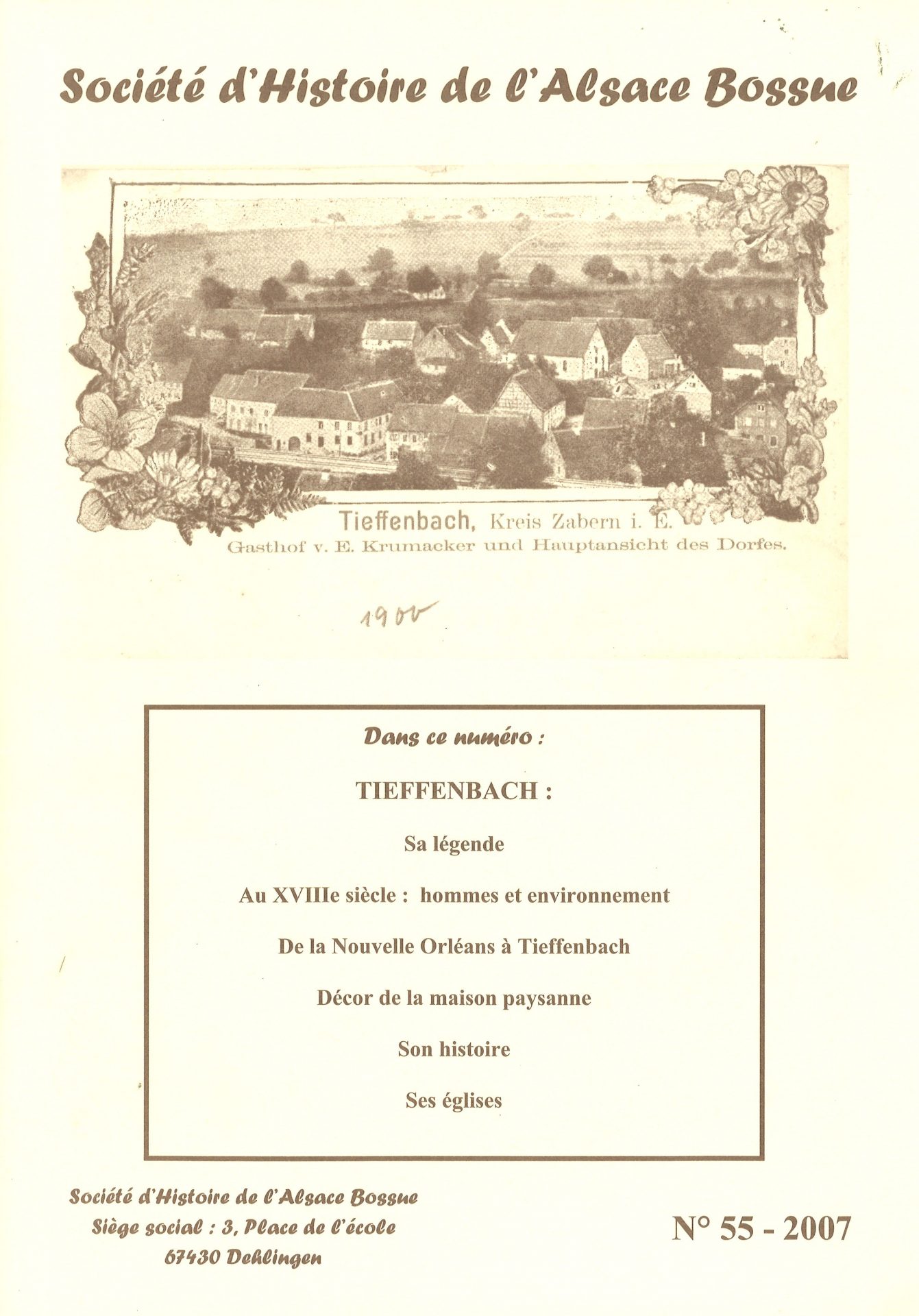 Société d'Histoire de l'Alsace Bossue