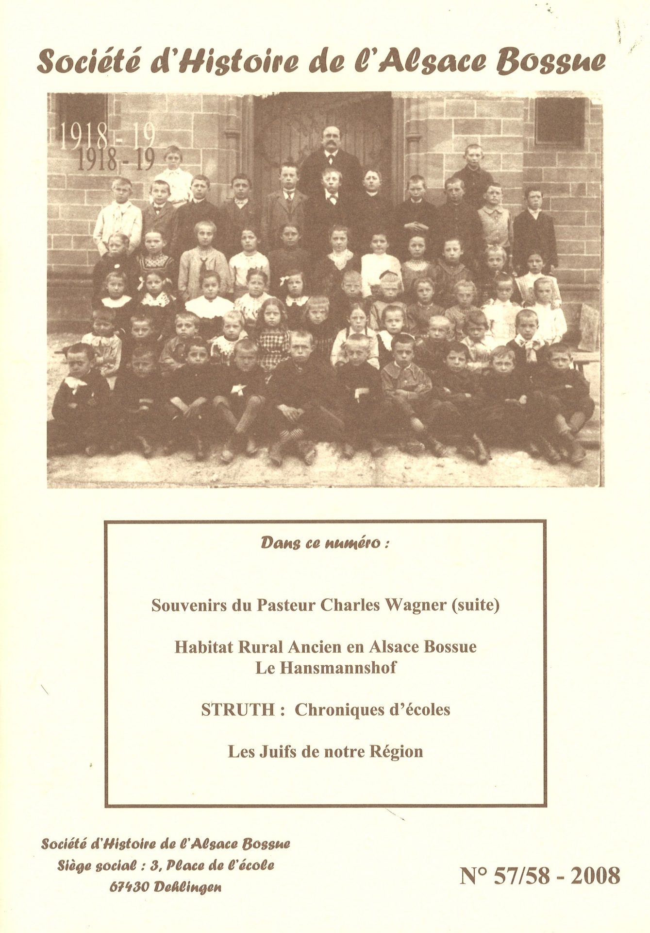 Société d'Histoire de l'Alsace Bossue