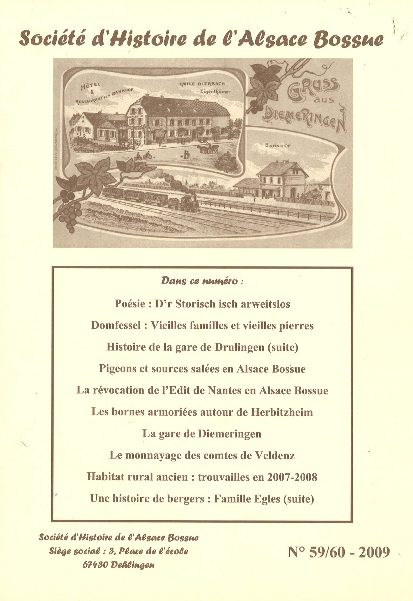 Société d'Histoire de l'Alsace Bossue