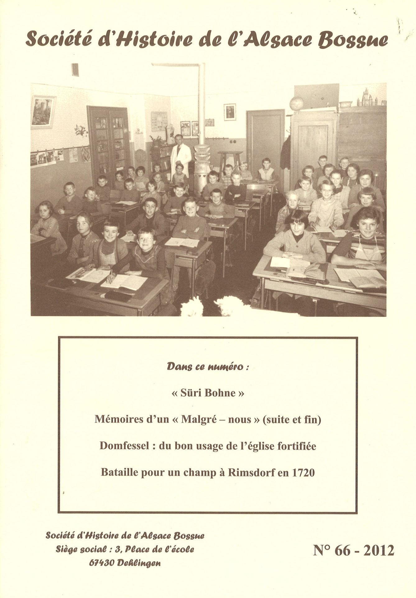 Société d'Histoire de l'Alsace Bossue