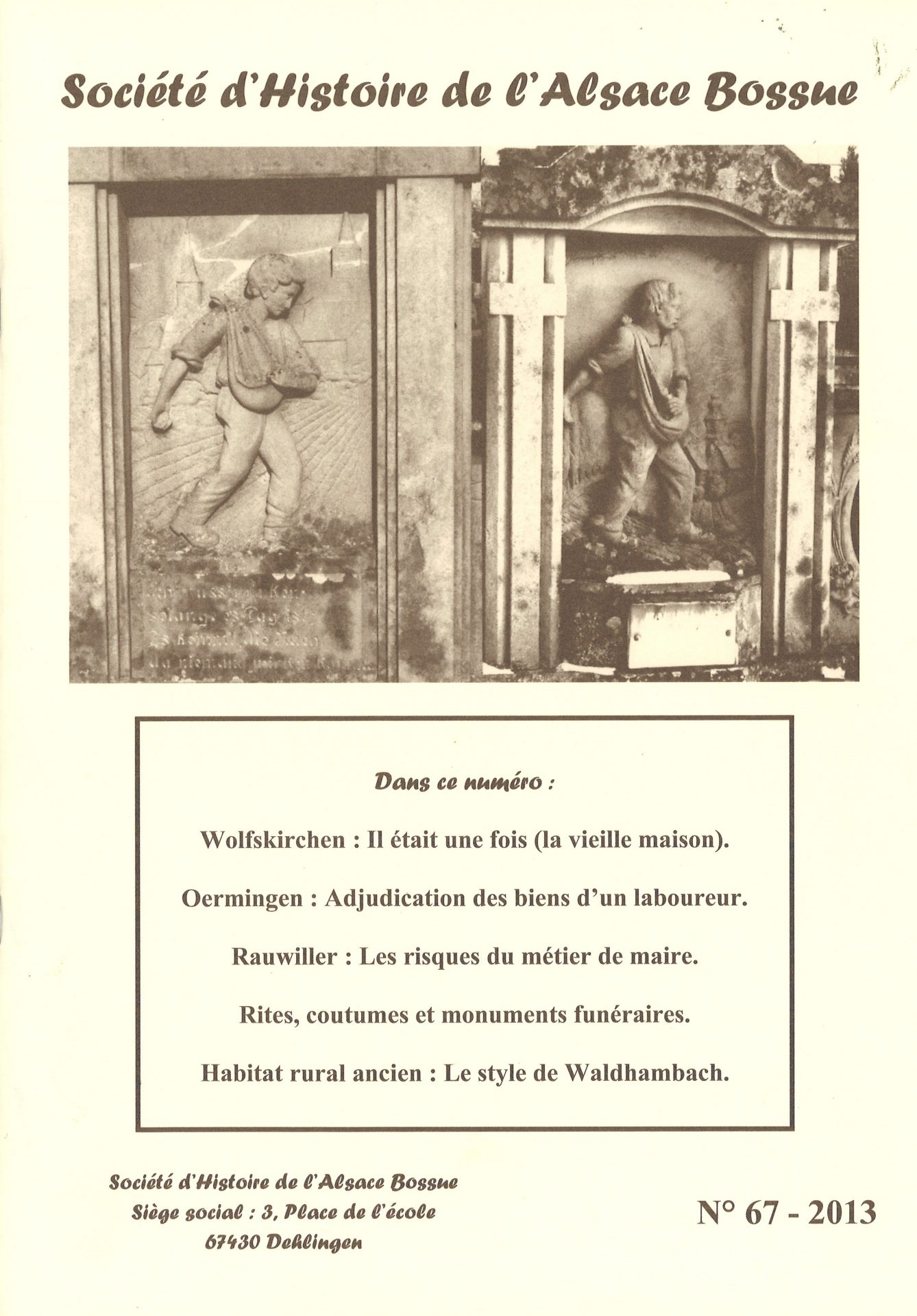 Société d'Histoire de l'Alsace Bossue