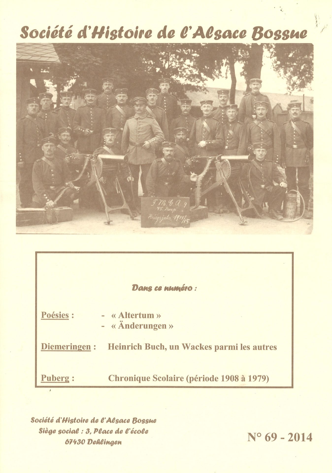 Société d'Histoire de l'Alsace Bossue