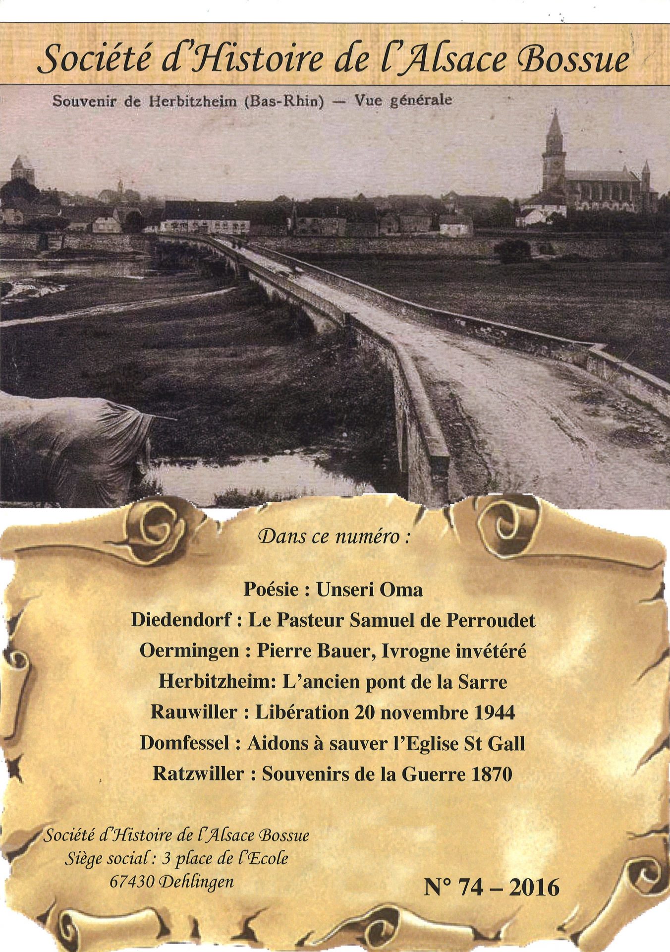 Société d'Histoire de l'Alsace Bossue