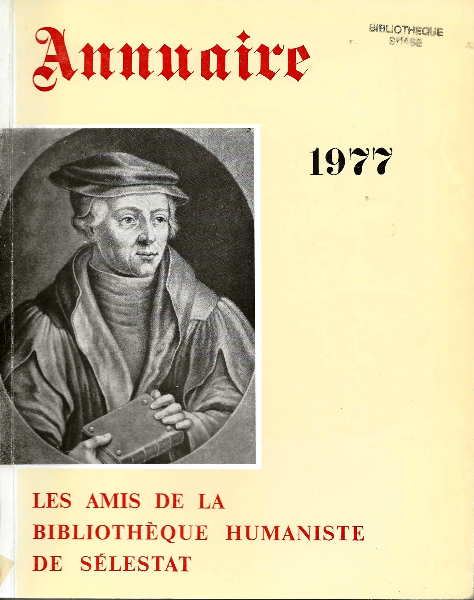 Annuaire des Amis de la Bibliothèque Humaniste de Sélestat
