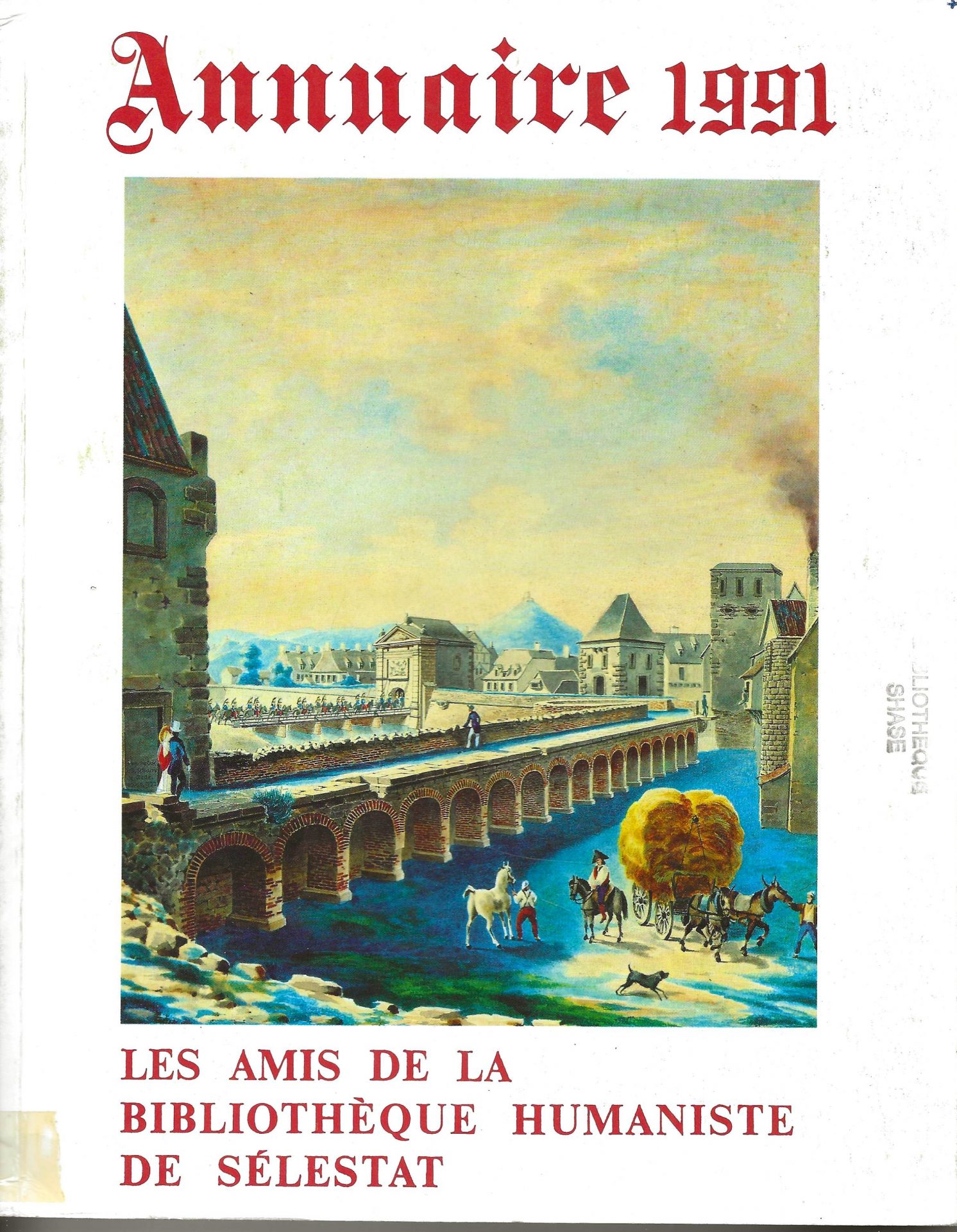 Annuaire des Amis de la Bibliothèque Humaniste de Sélestat