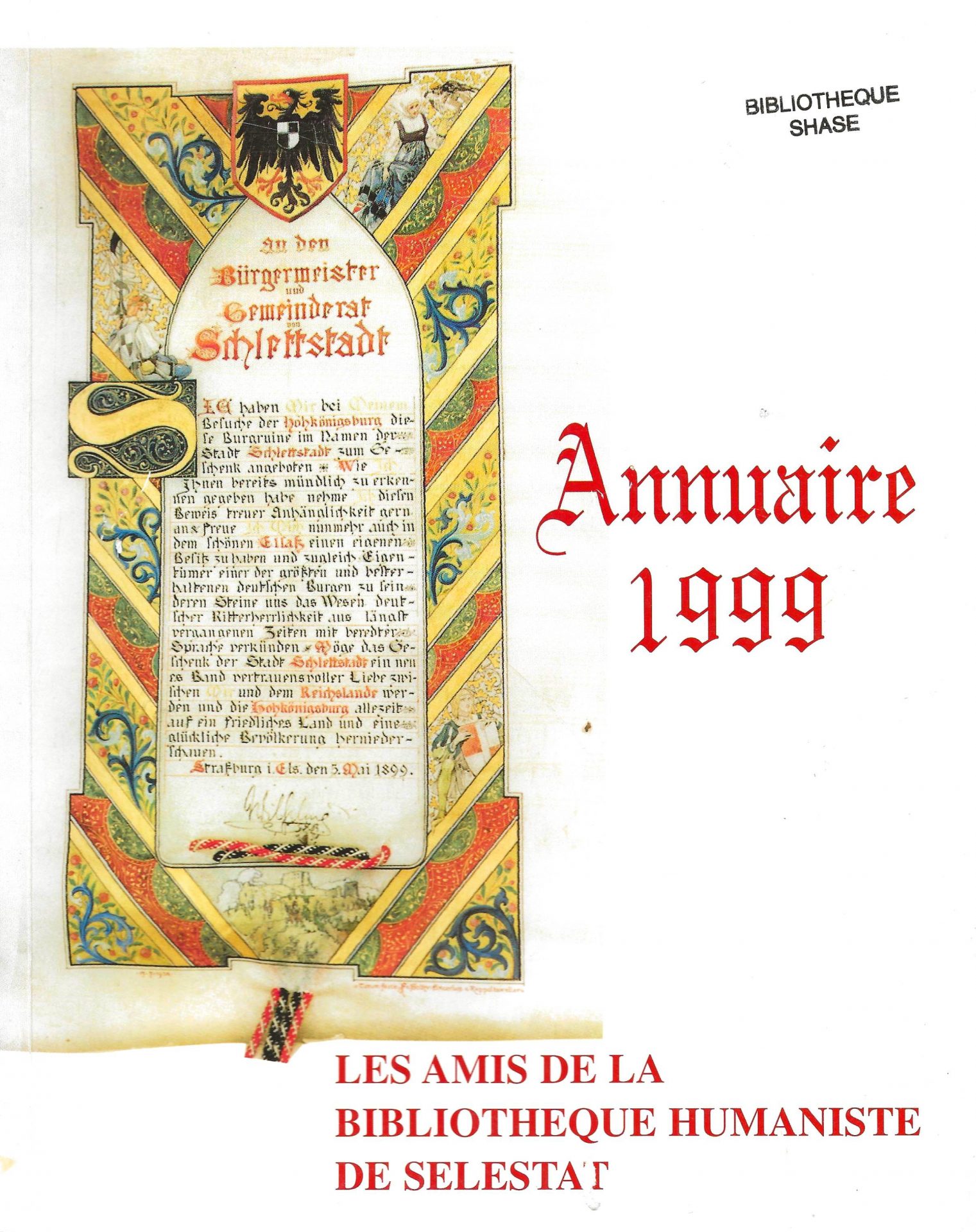 Annuaire des Amis de la Bibliothèque Humaniste de Sélestat
