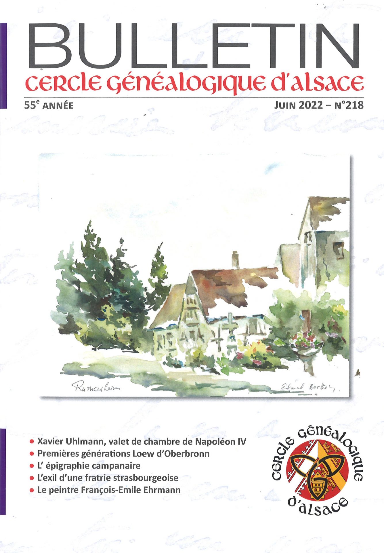 Bulletin du Cercle Généalogique d'Alsace