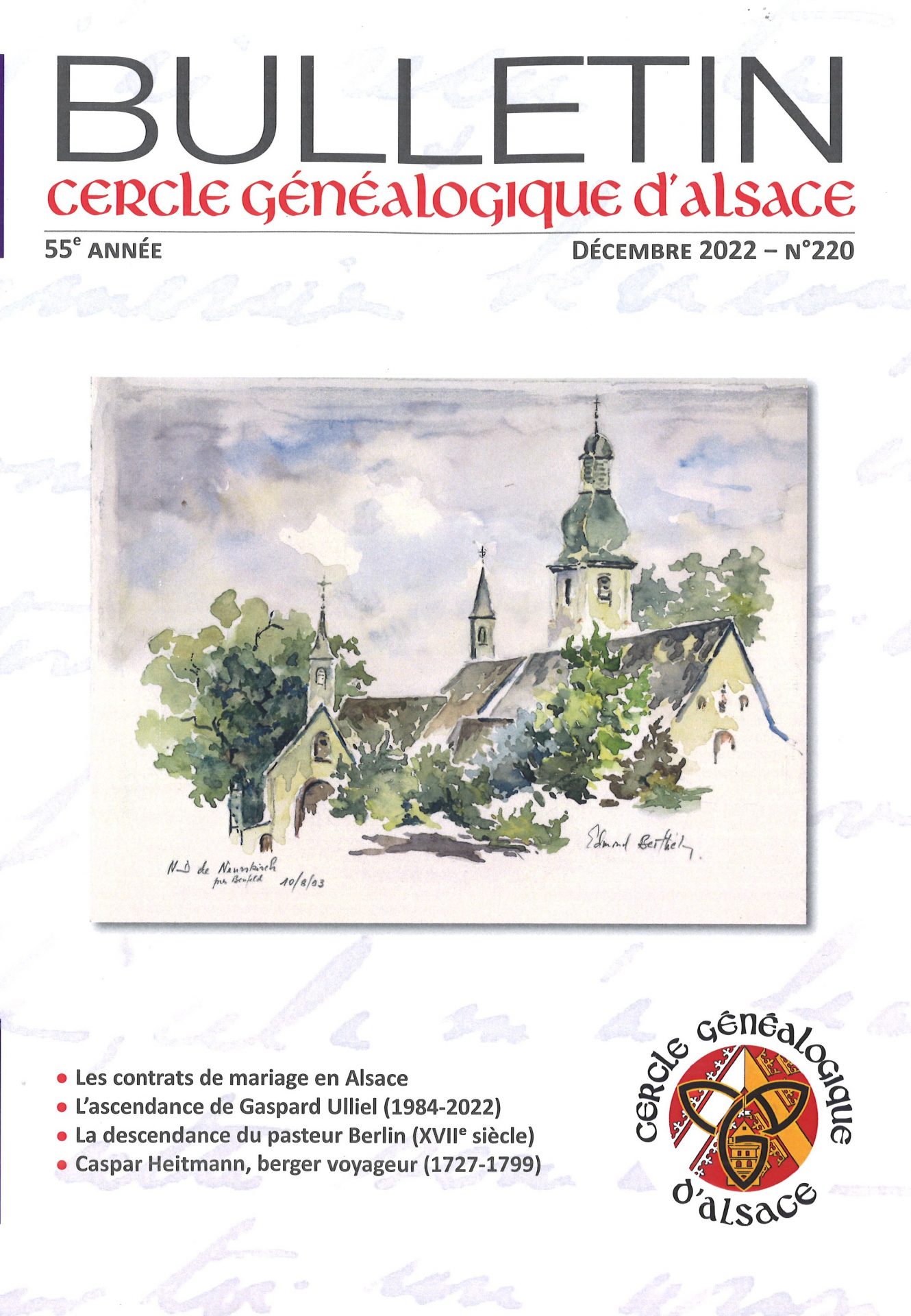 Bulletin du Cercle Généalogique d'Alsace