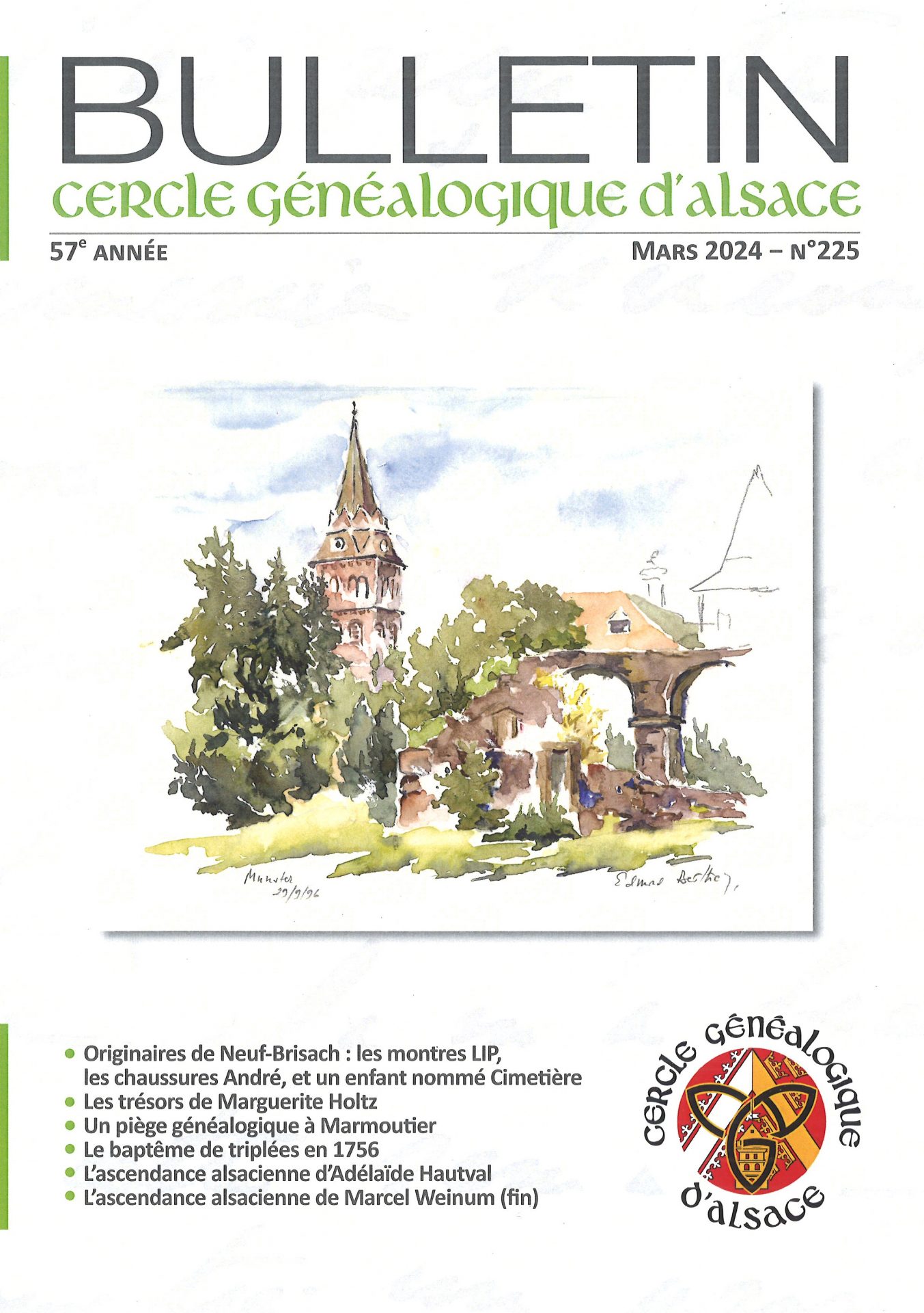 Bulletin du Cercle Généalogique d'Alsace