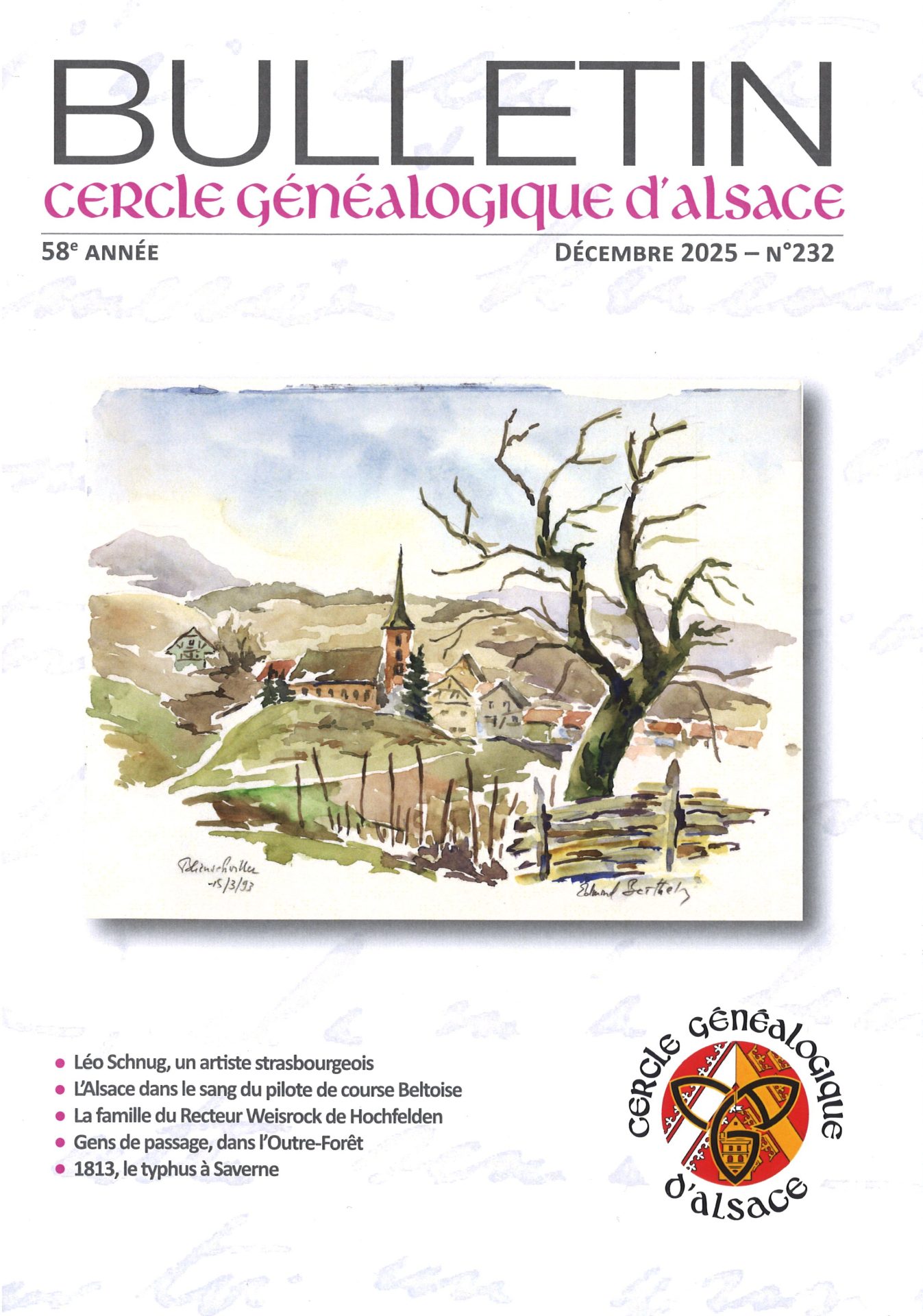 Bulletin du Cercle Généalogique d'Alsace