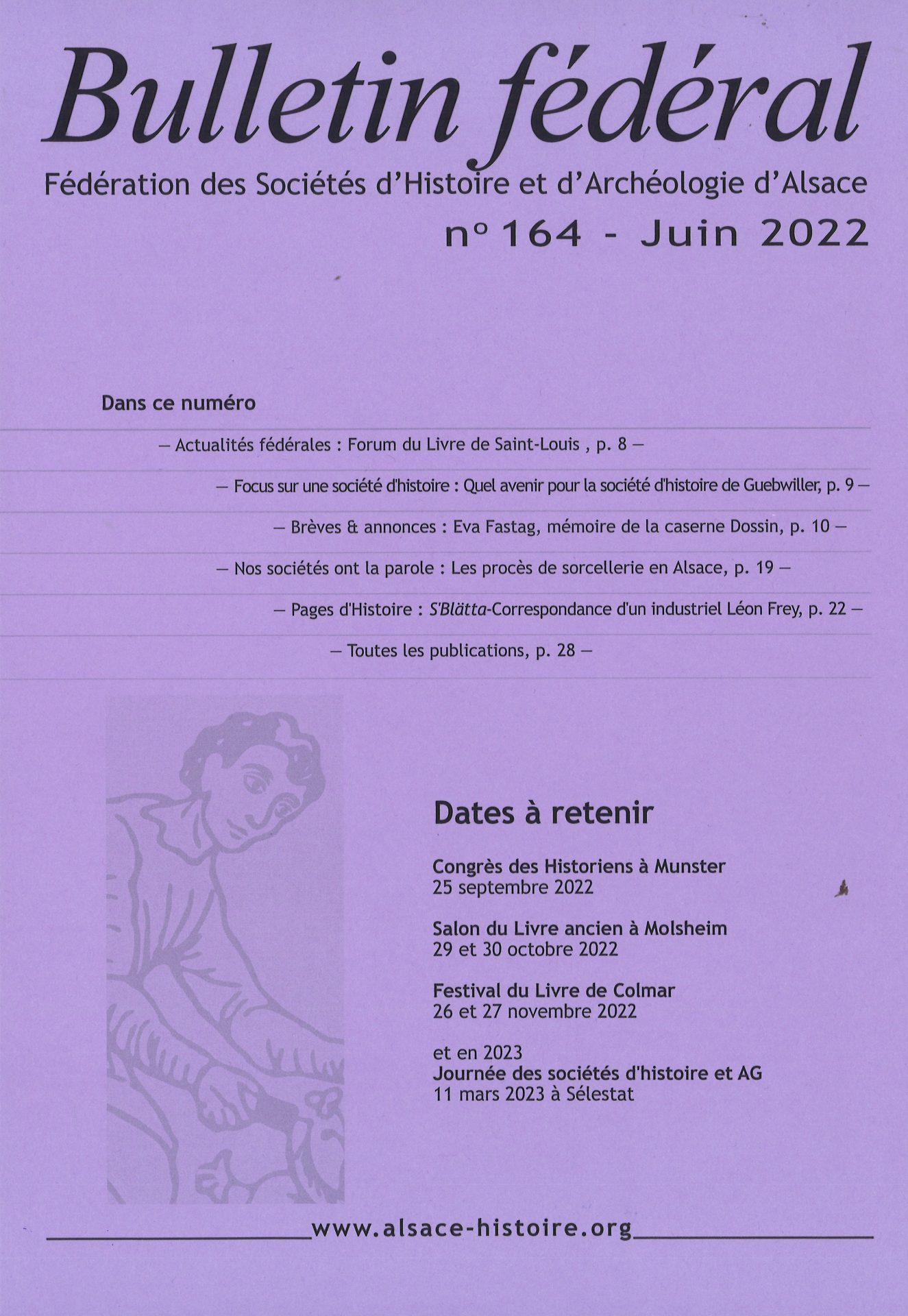 Bulletin fédéral de la Fédération des Sociétés d'Histoire et d'Archéologie d'Alsace