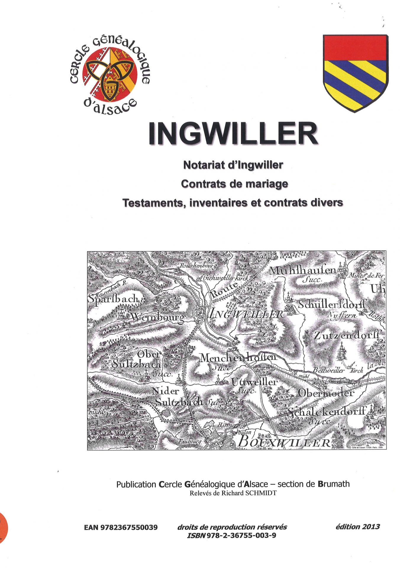 Ingwiller - Notariat d'Ingwiller - Contrats de mariage, testaments, inventaires et contrats divers