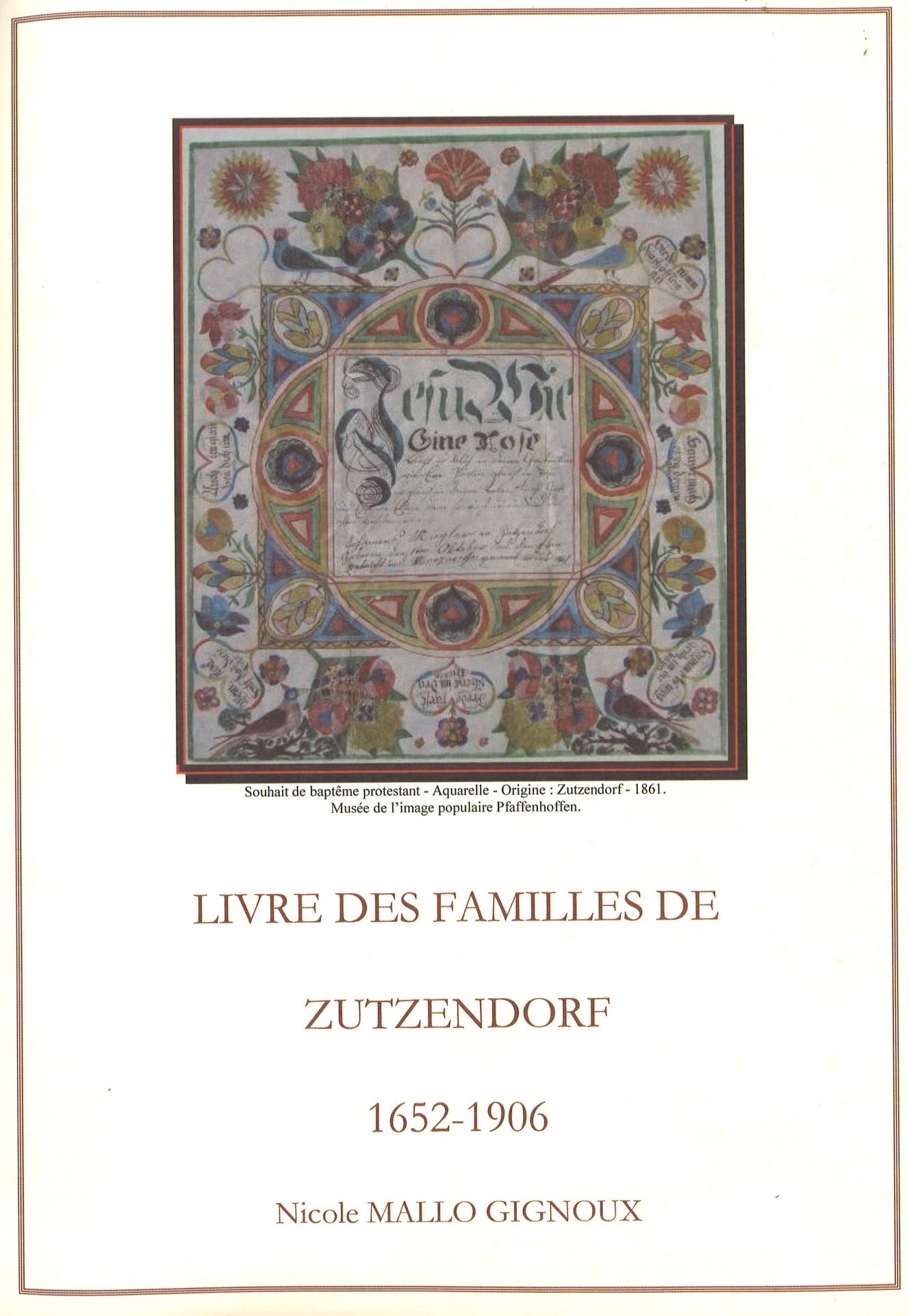 Livre des familles de Zutzendorf 1652-1906