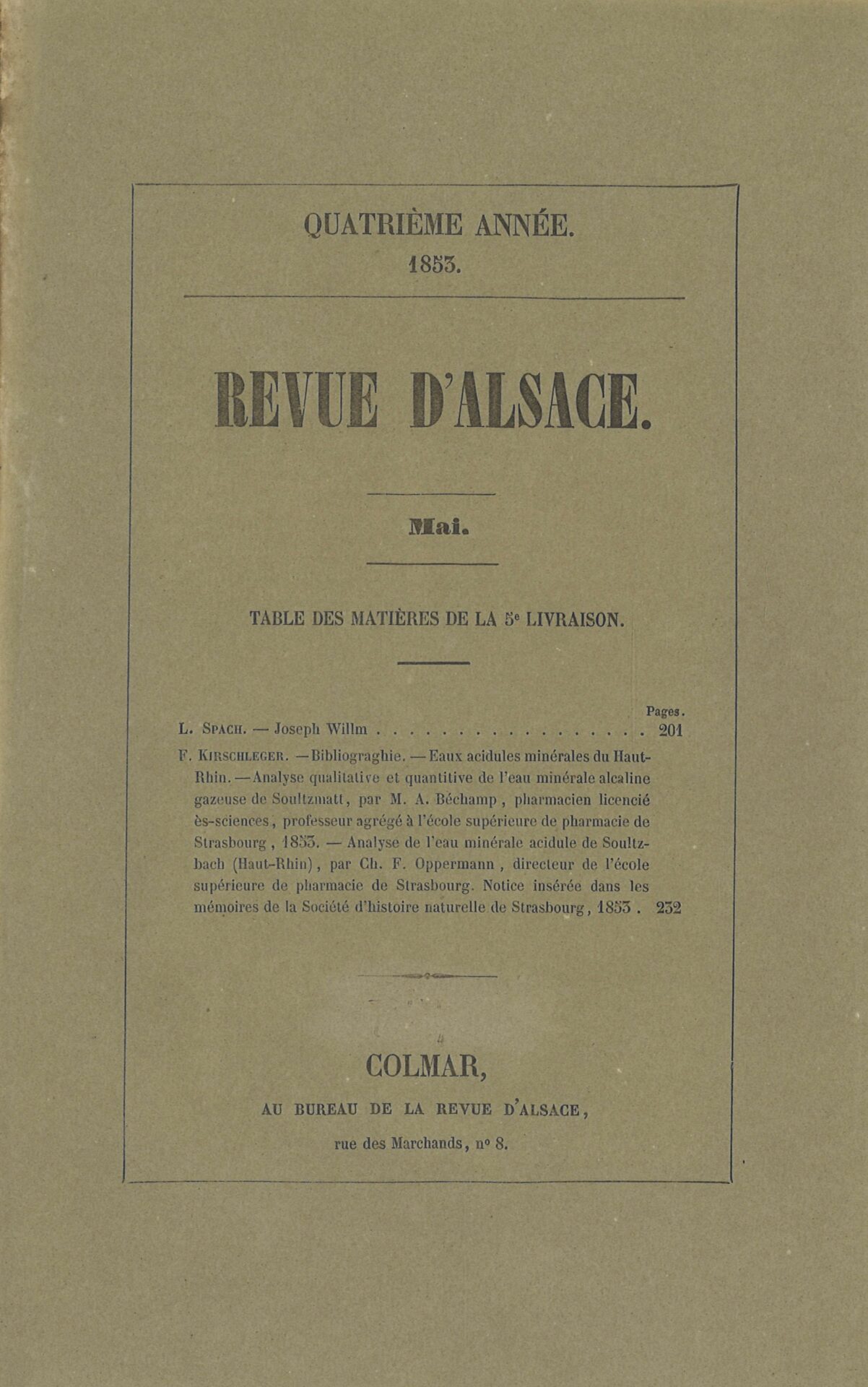 Revue d'Alsace