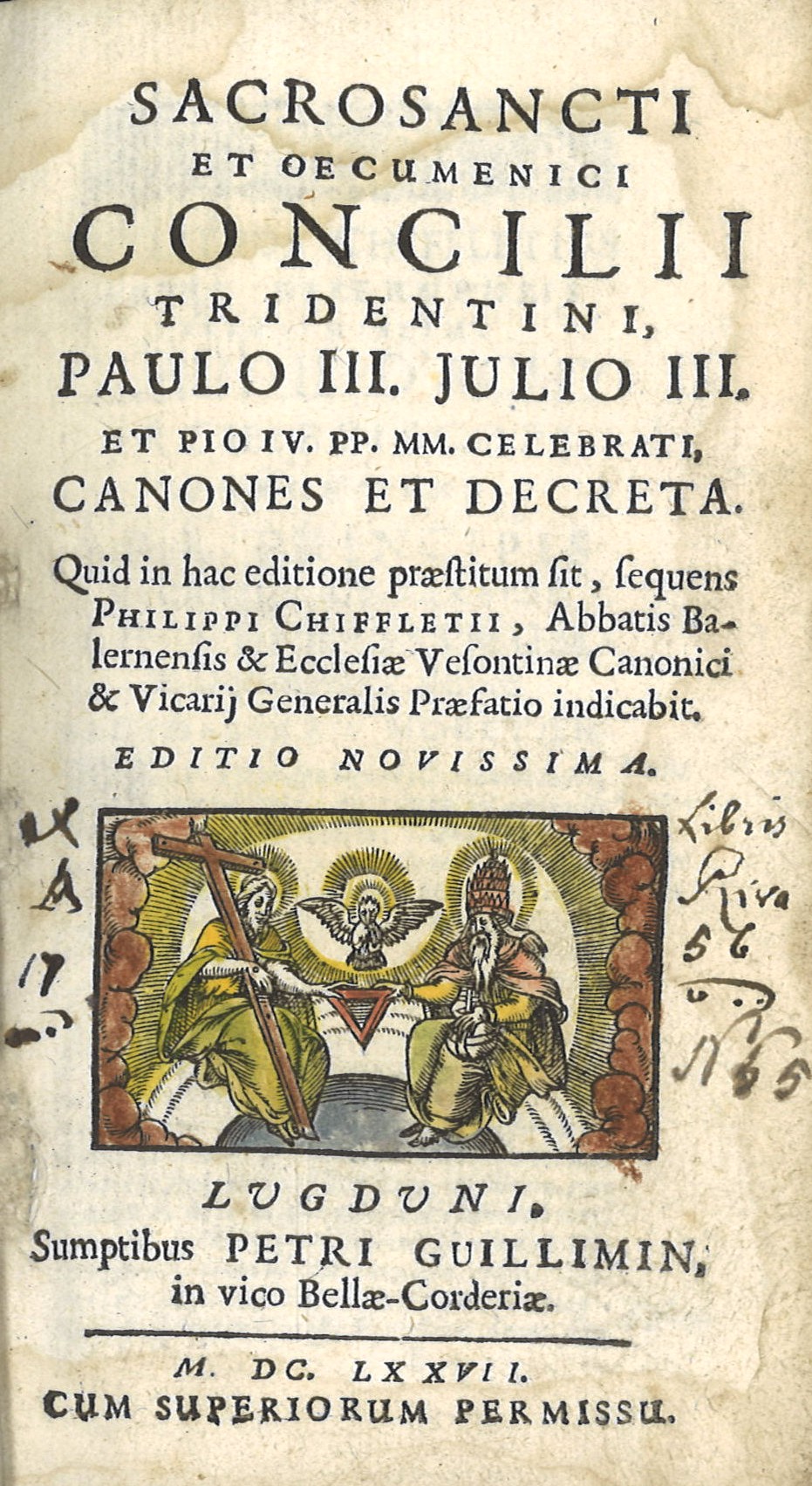 Sacrosancti et oecumenici concilii Tridentini, Paulo III, Julio III, et Pio IV PP. MM. celebrati, canones et decreta