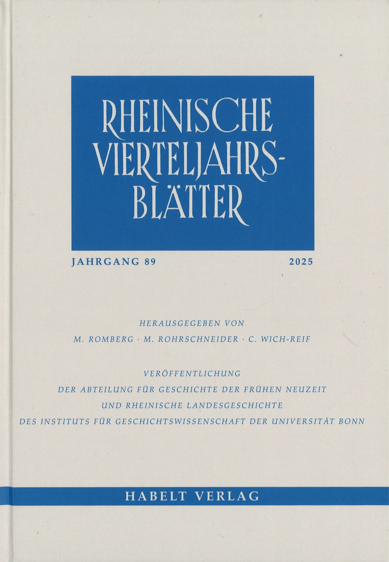 Rheinische Vierteljahrsblätter