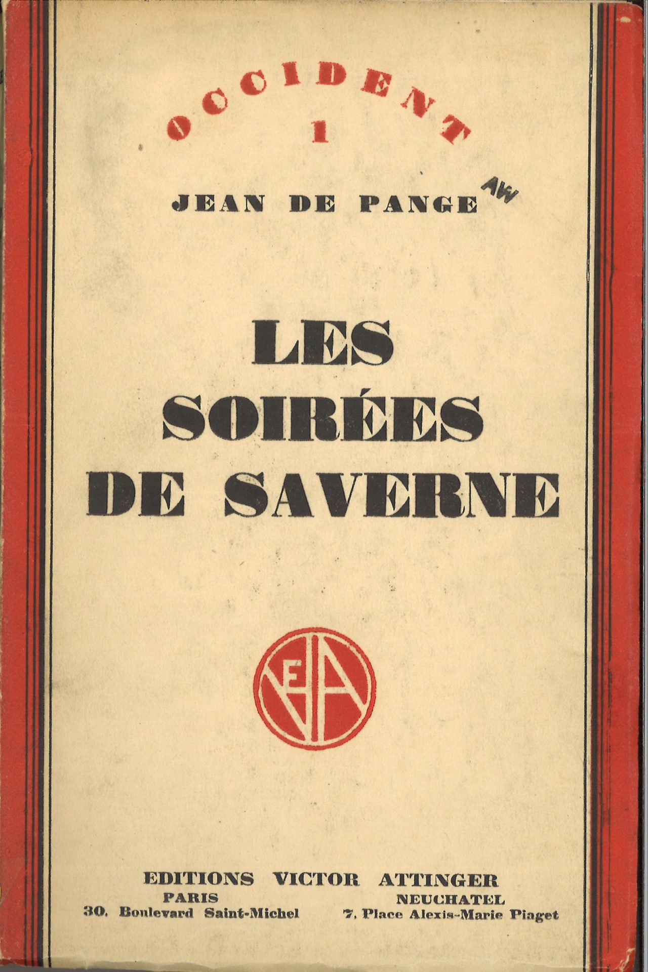 LES SOIREES DE SAVERNE
