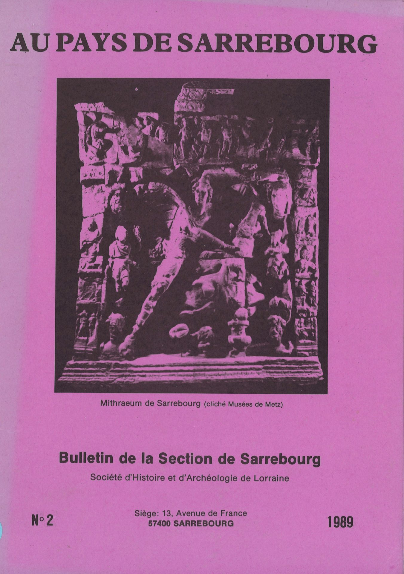 Au pays de Sarrebourg - Bulletin de la Section de Sarrebourg - 1989