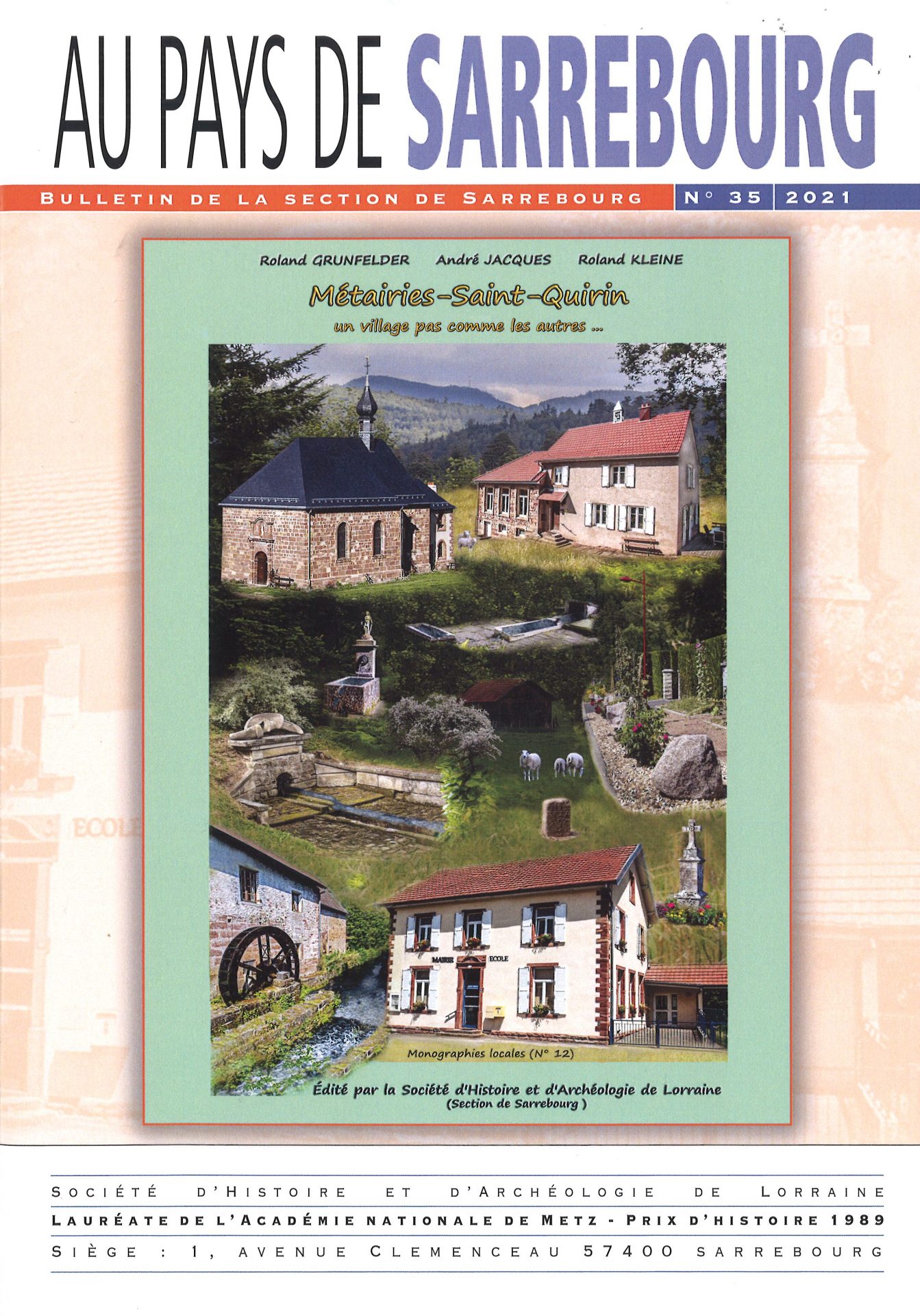 Au pays de Sarrebourg - Bulletin de la Section de Sarrebourg - 2021