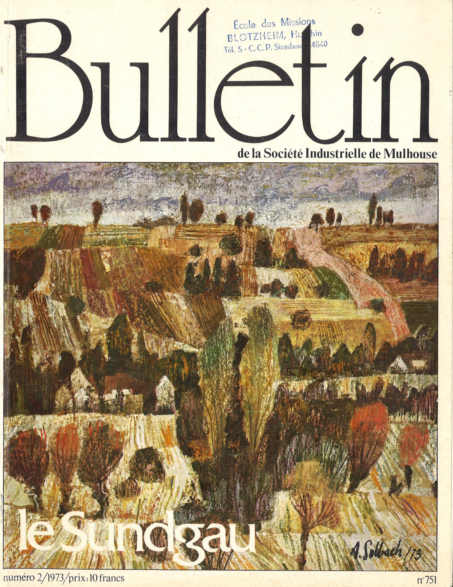 Bulletin de la Société Industrielle de Mulhouse - Le Sundgau