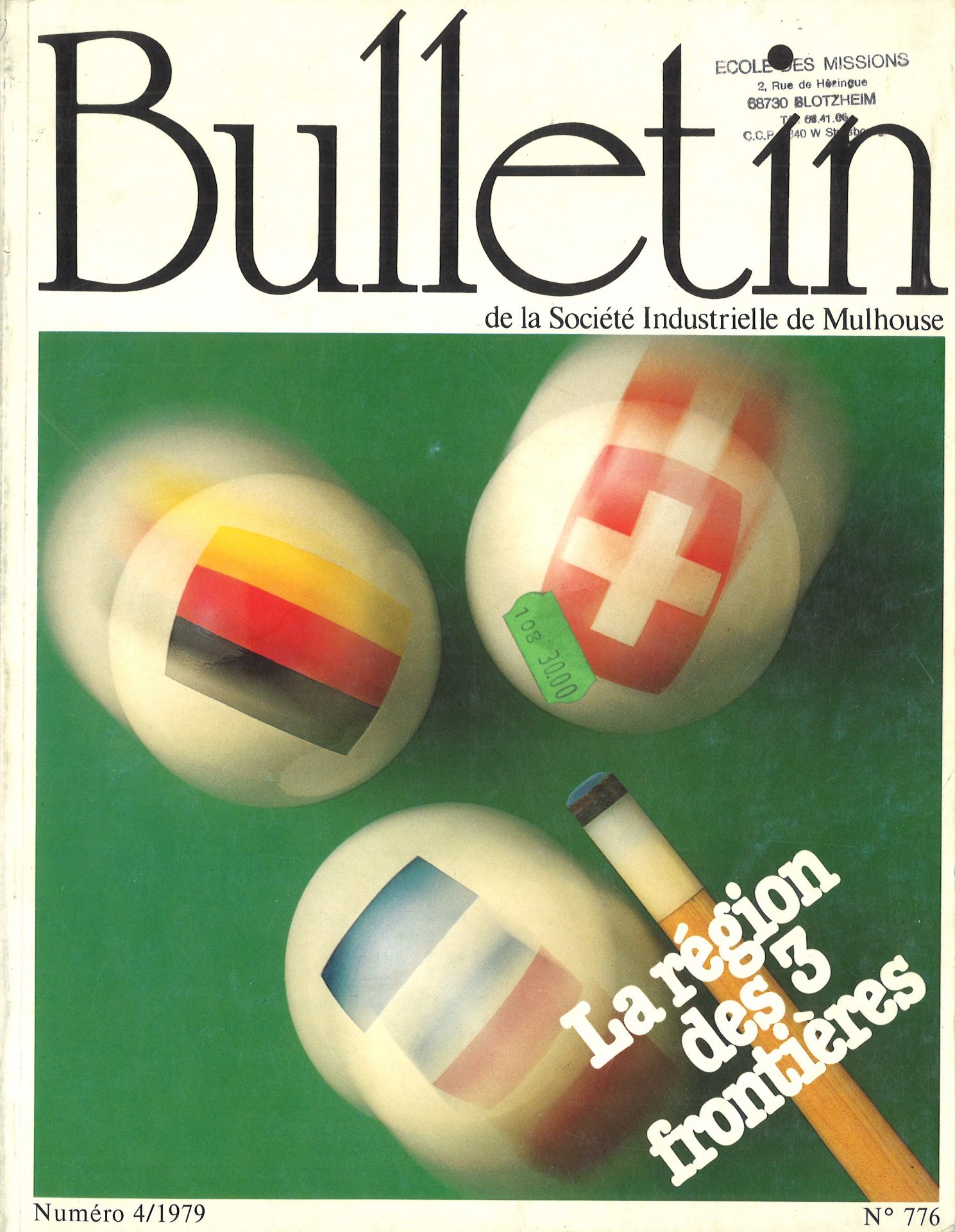 Bulletin de la Société Industrielle de Mulhouse : La région des 3 frontières