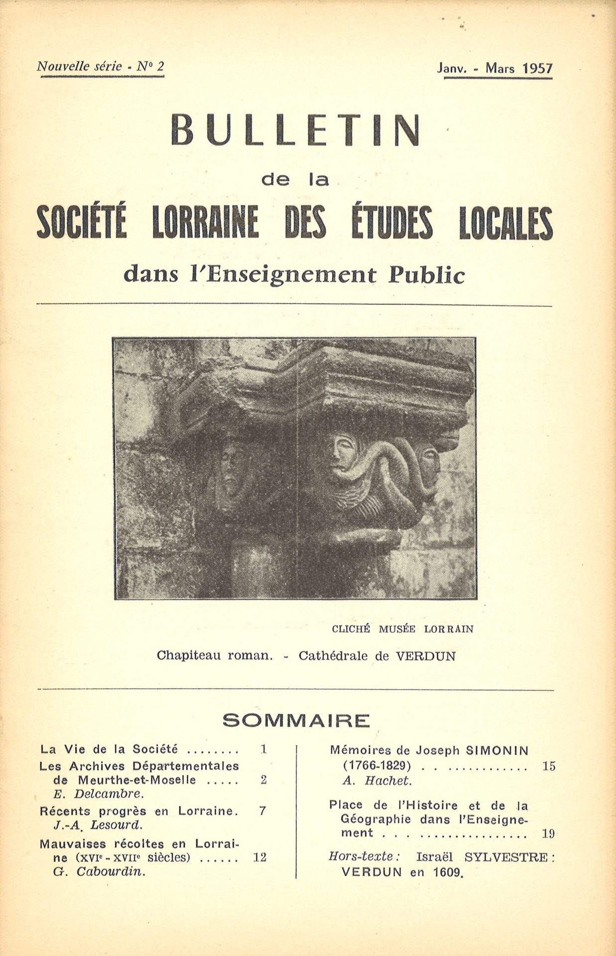 Bulletin de la Société lorraine des études locales dans l'enseignement public