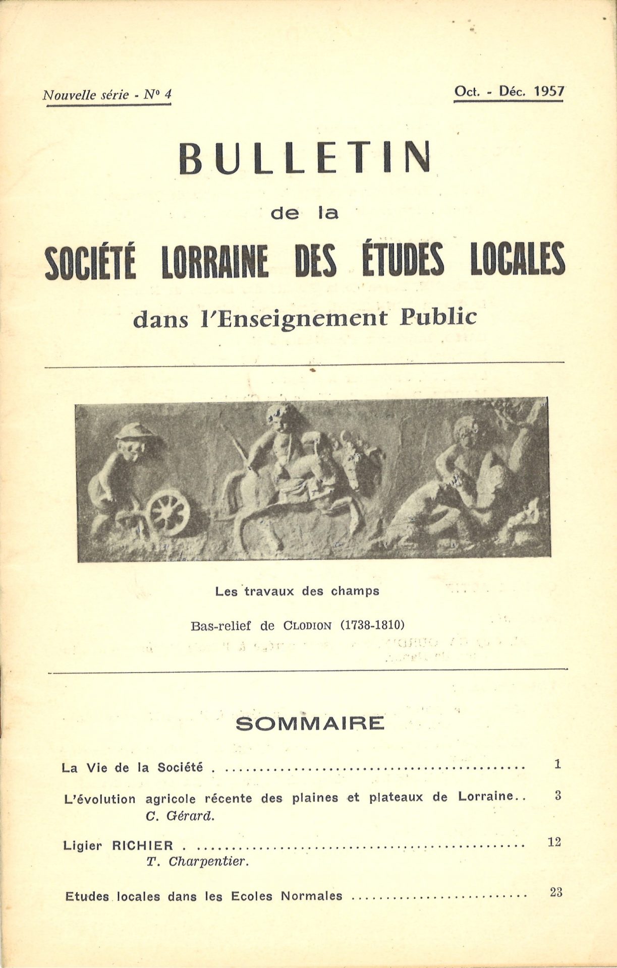 Bulletin de la Société lorraine des études locales dans l'enseignement public