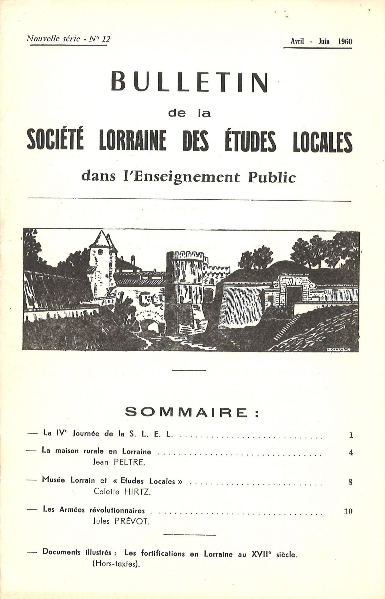 Bulletin de la Société lorraine des études locales dans l'enseignement public