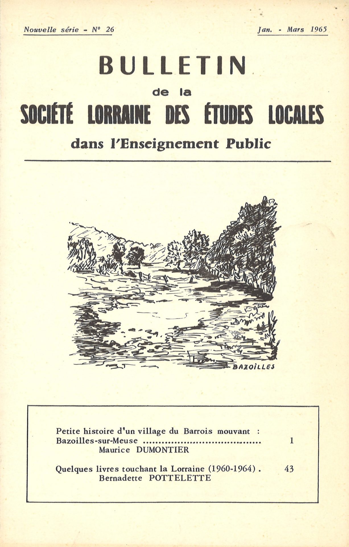 Bulletin de la Société lorraine des études locales dans l'enseignement public