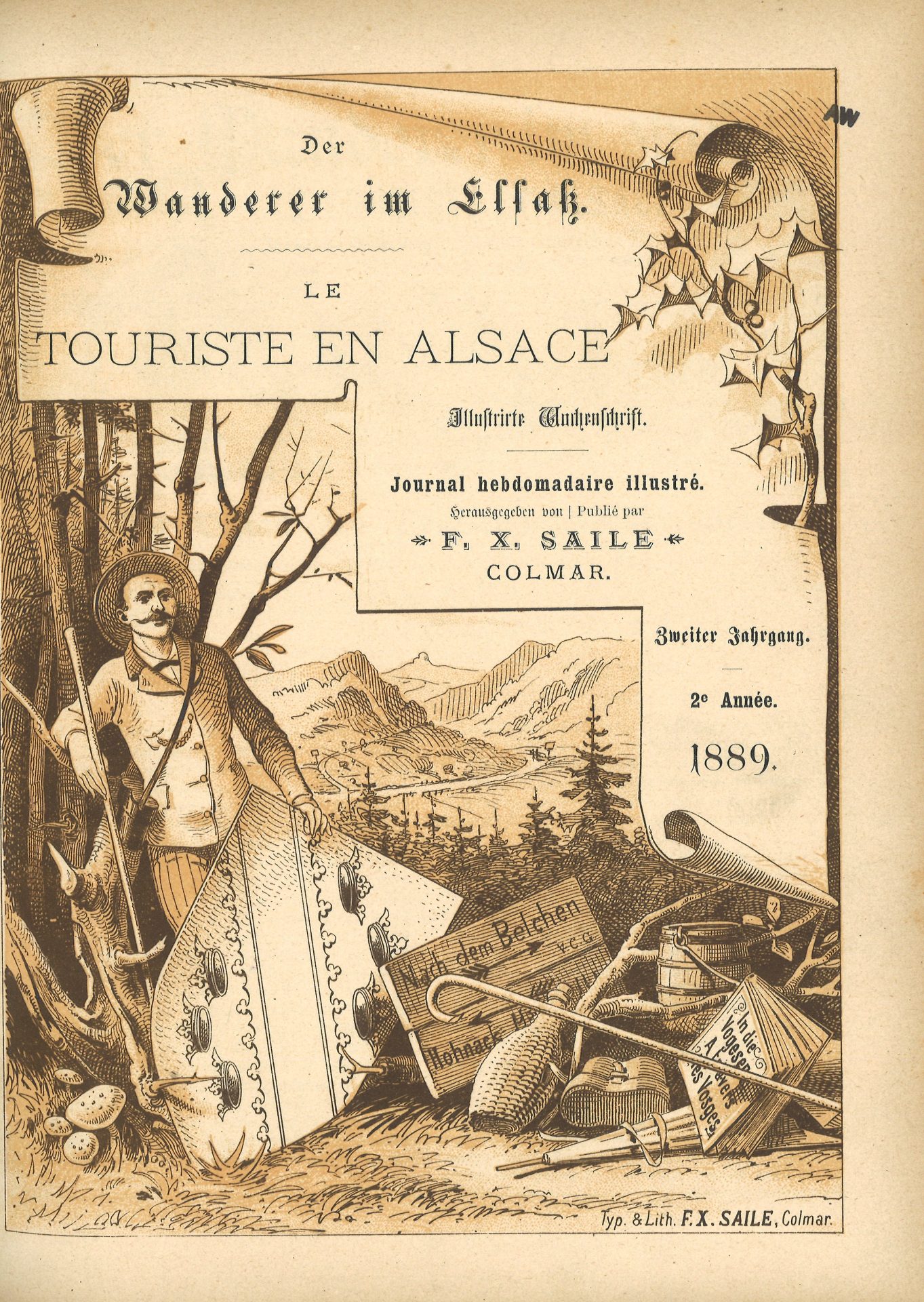 Der Wanderer im Elsass - Le touriste en Alsace