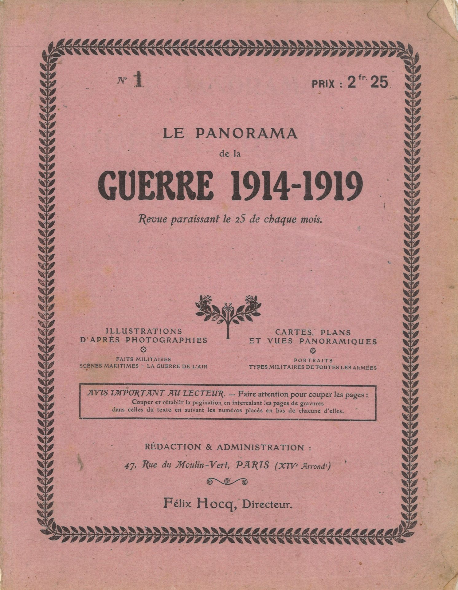 Le panorama de la guerre 1914-1919