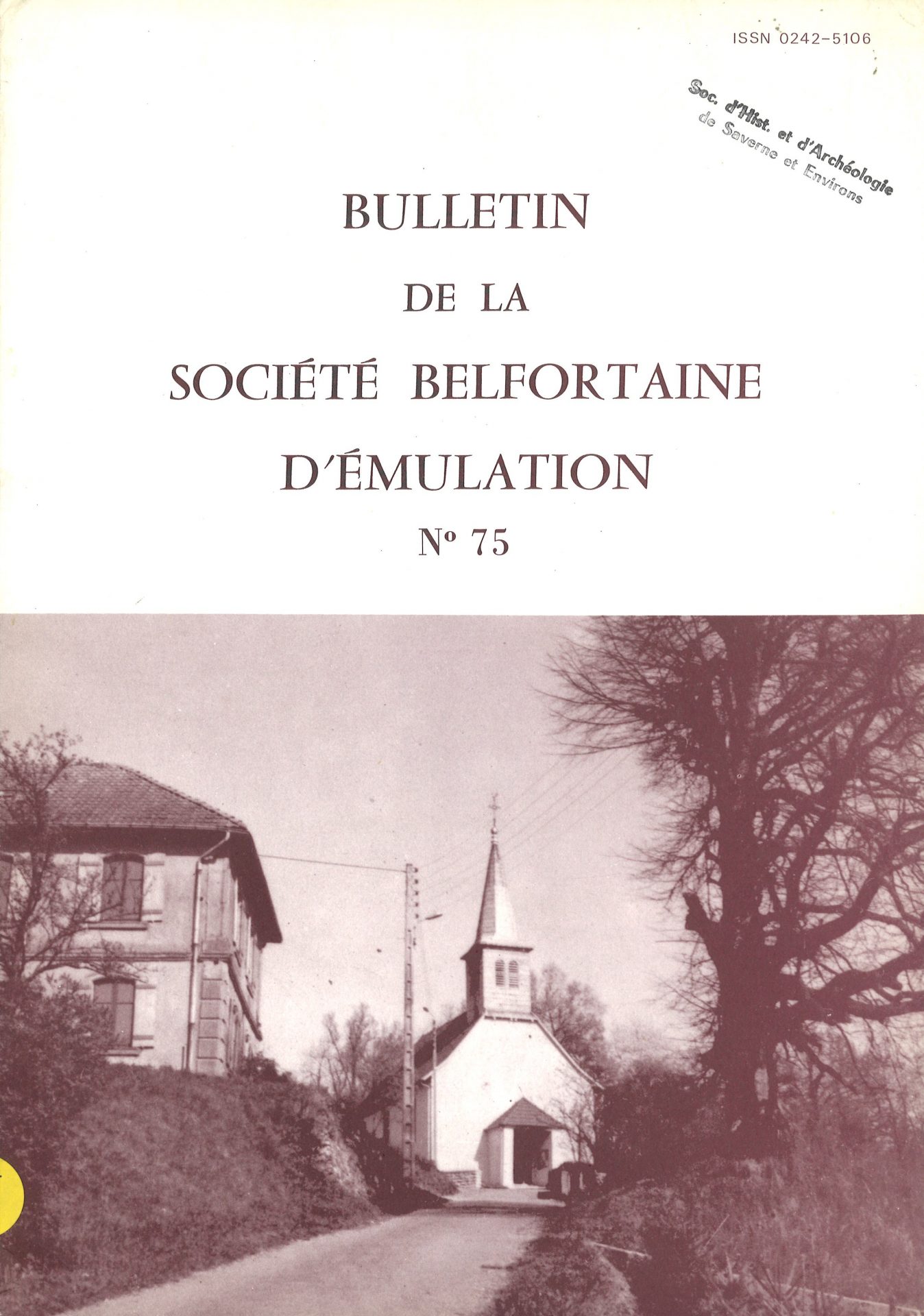 Bulletin de la société belfortaine d'émulation