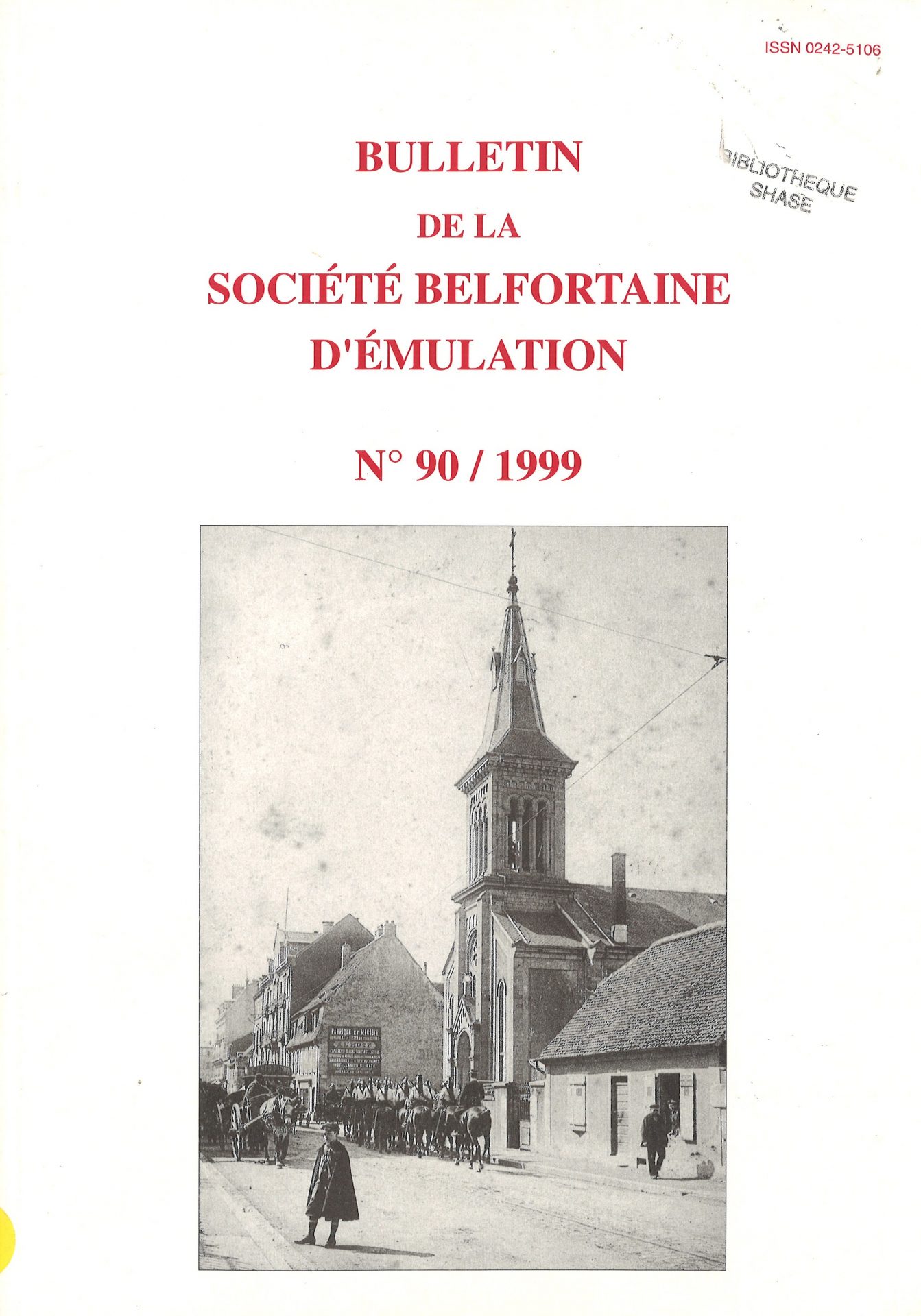 Bulletin de la société belfortaine d'émulation