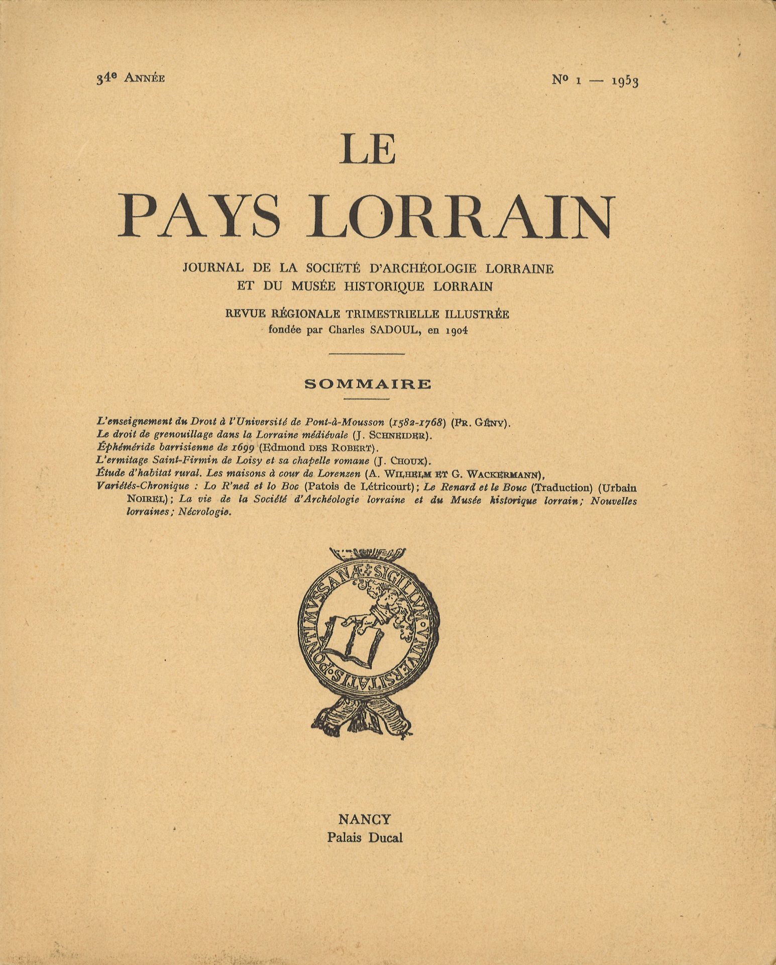 Le Pays Lorrain