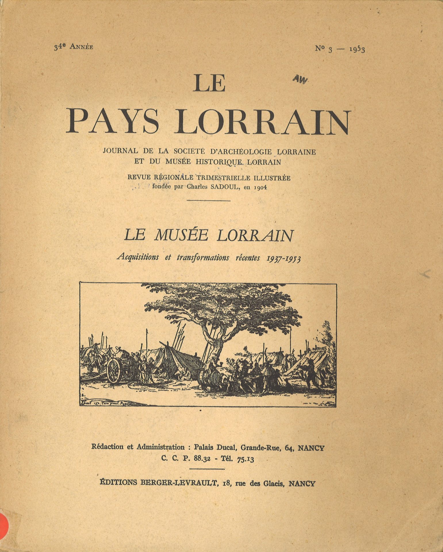 Le Pays Lorrain - Le Musée lorrain - Acquisitions et transformations récentes 1937-1953