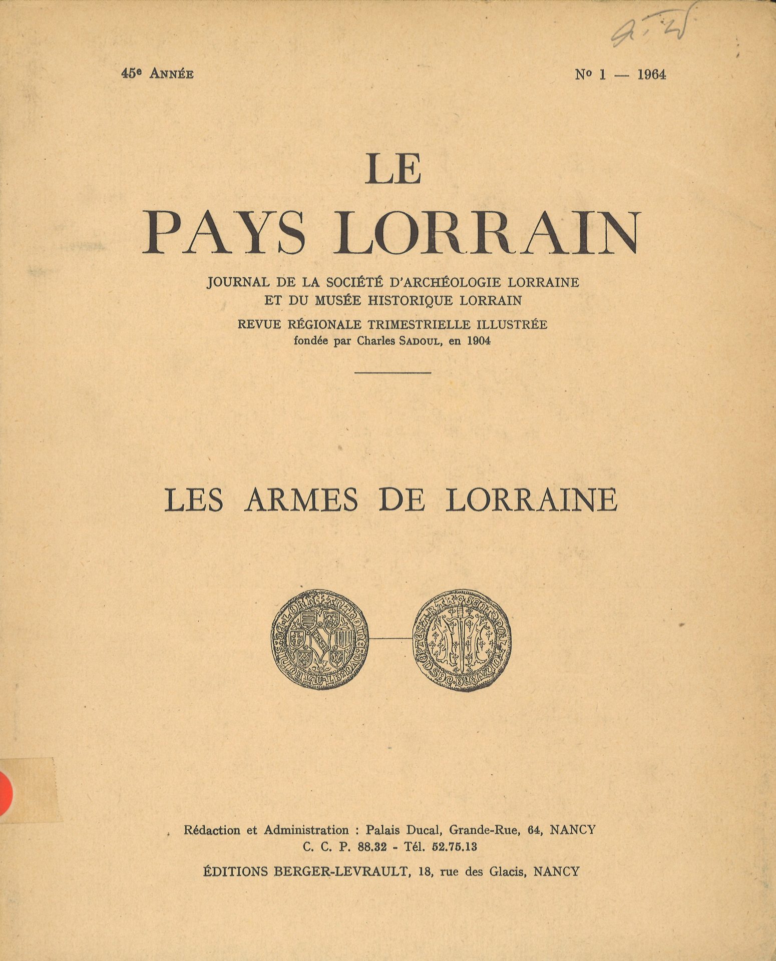 Le Pays Lorrain - Les armes de Lorraine