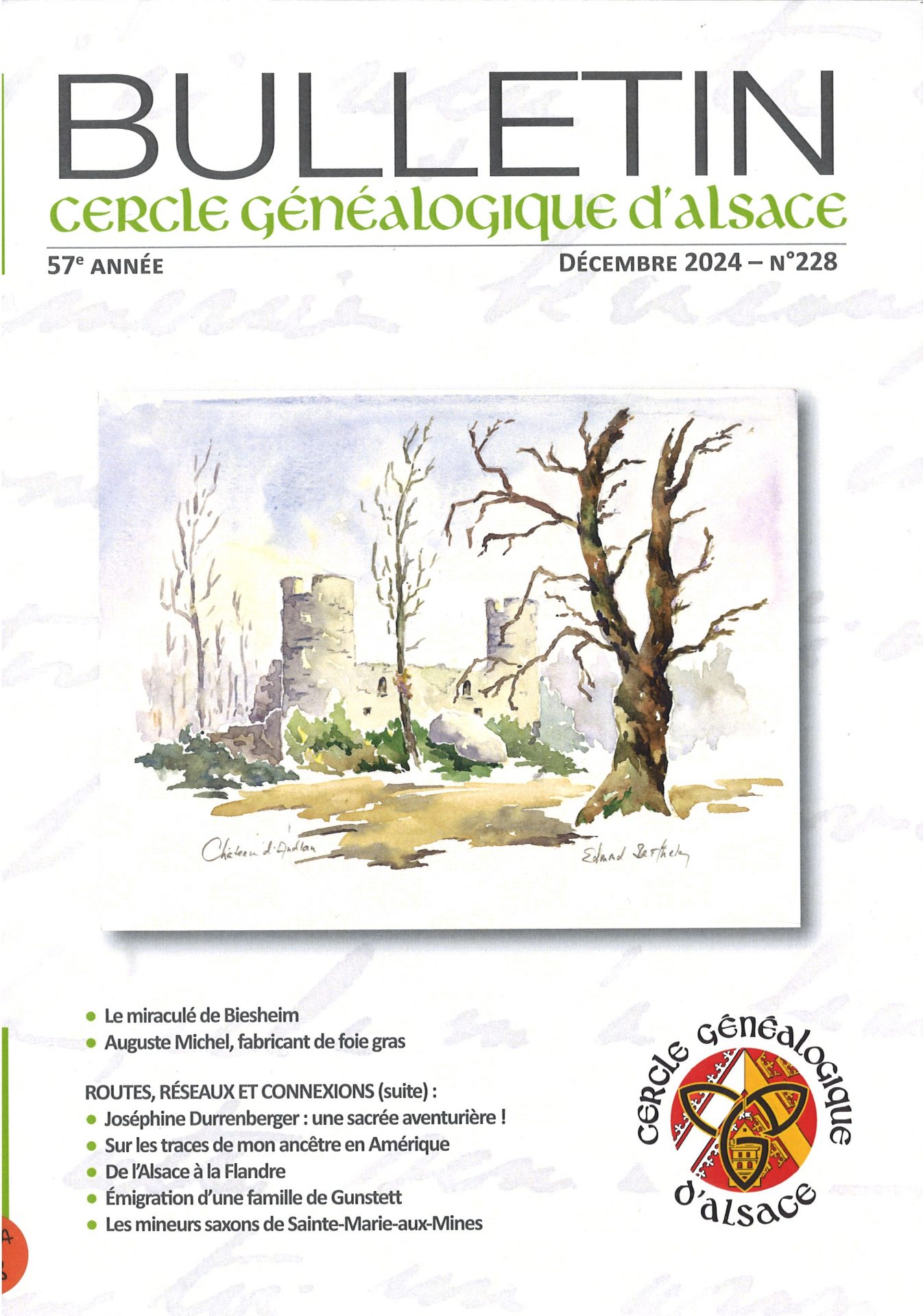 Bulletin du Cercle Généalogique d'Alsace