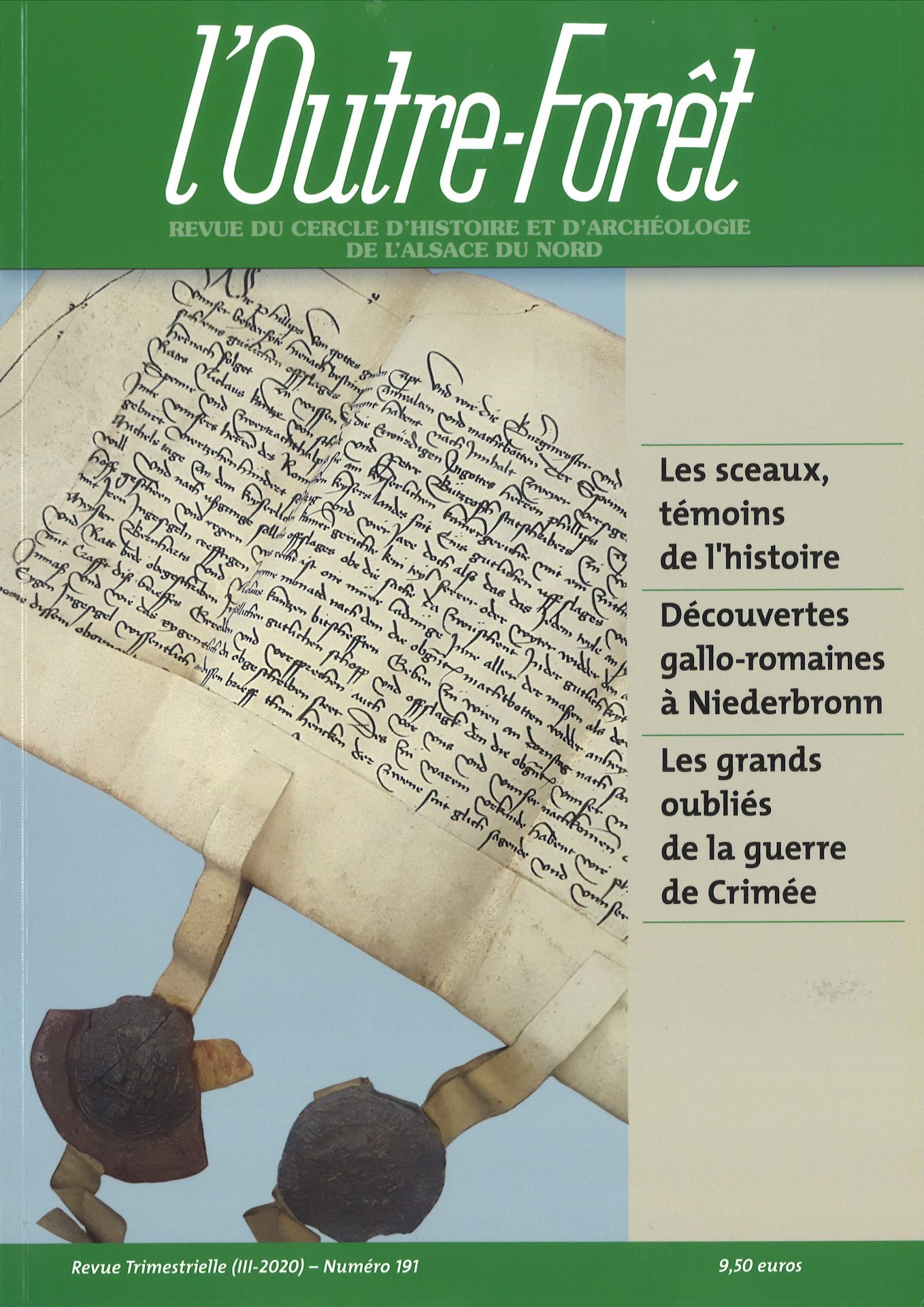l'Outre-Forêt - Revue d'Histoire et d'Archéologie de l'Alsace du Nord