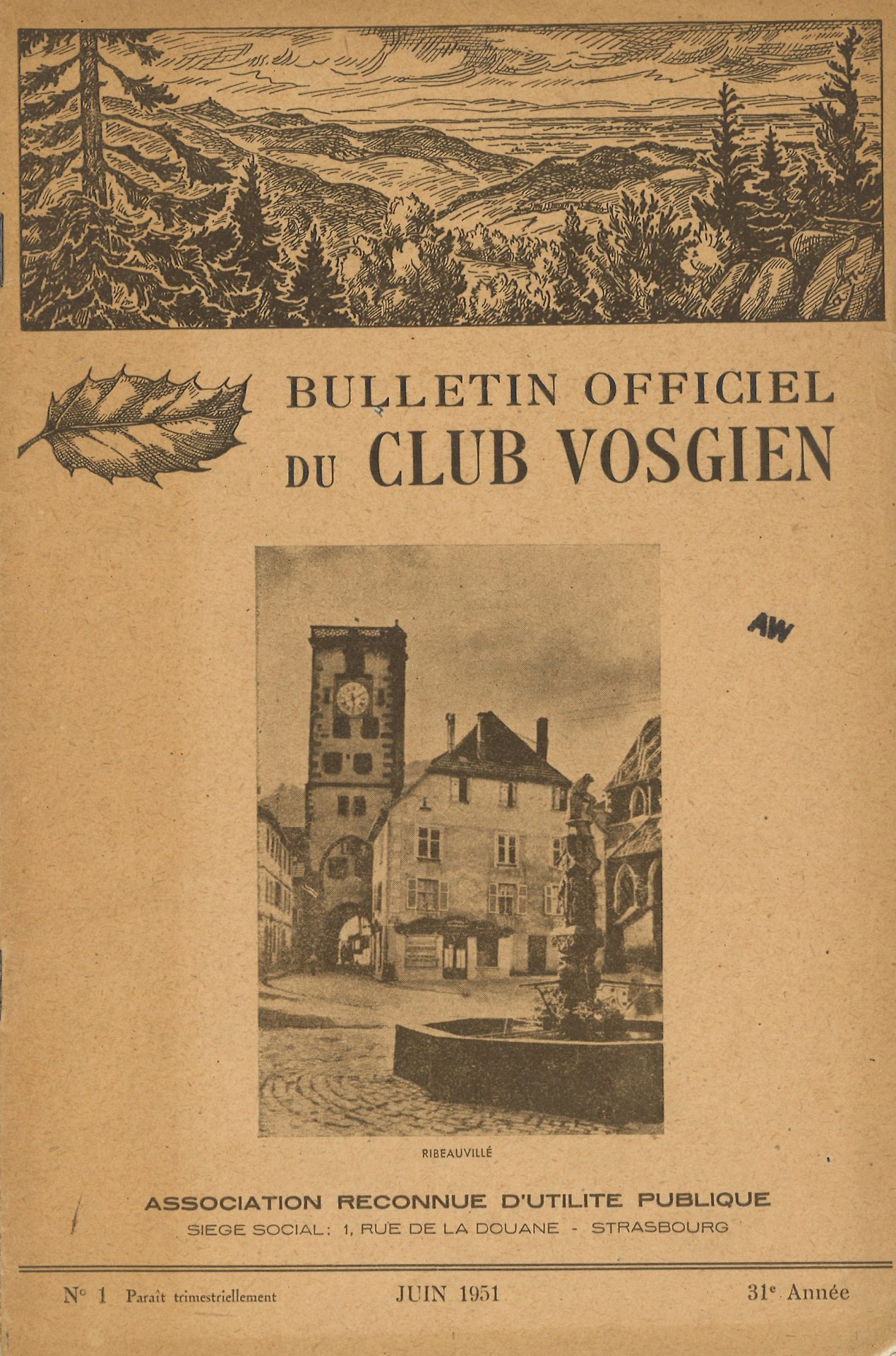 Bulletin officiel du Club Vosgien