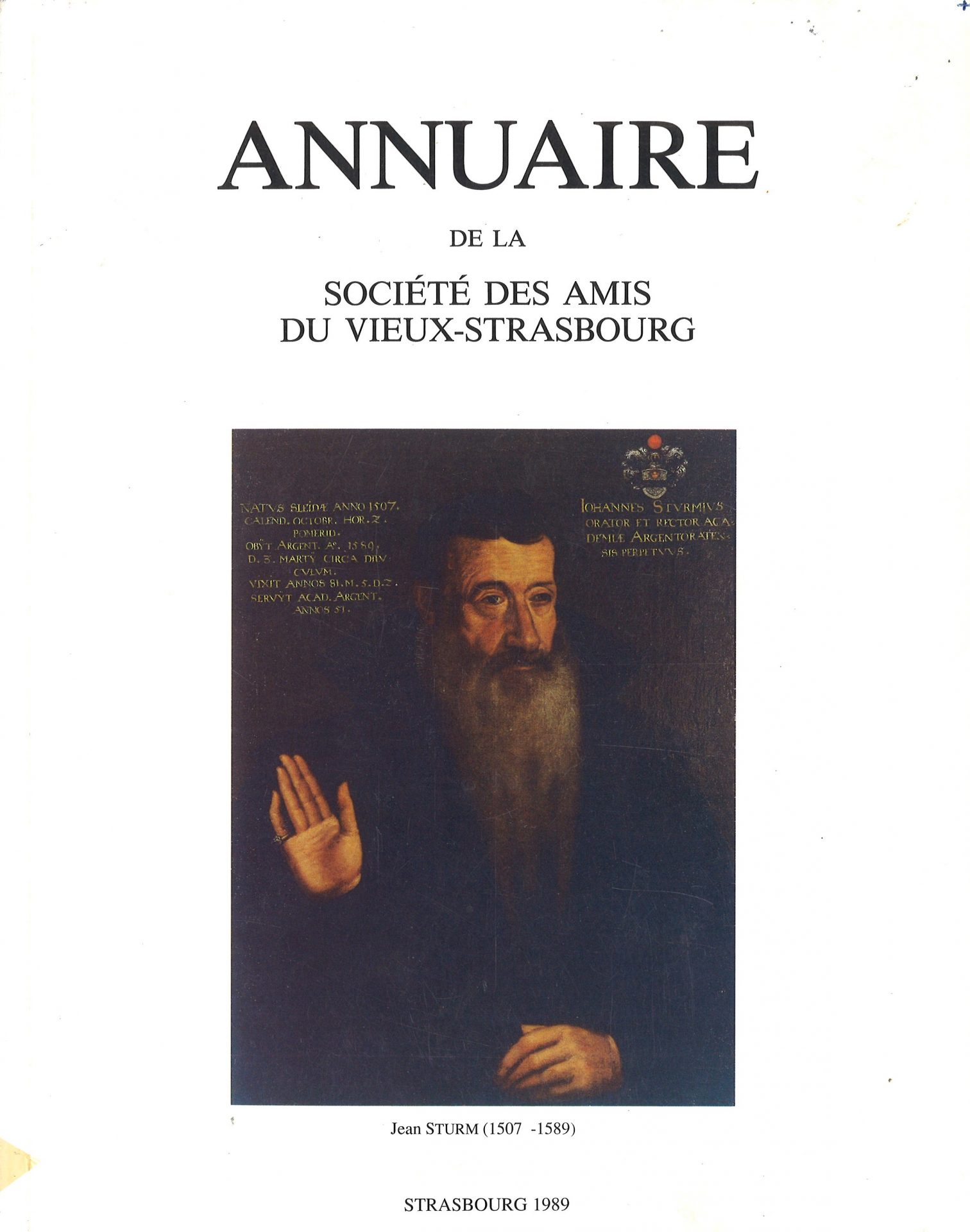 Annuaire de la Société des Amis du Vieux Strasbourg