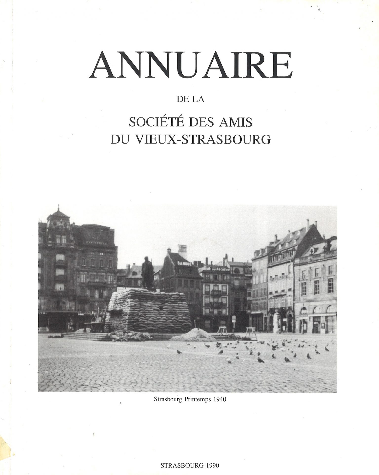 Annuaire de la Société des Amis du Vieux Strasbourg