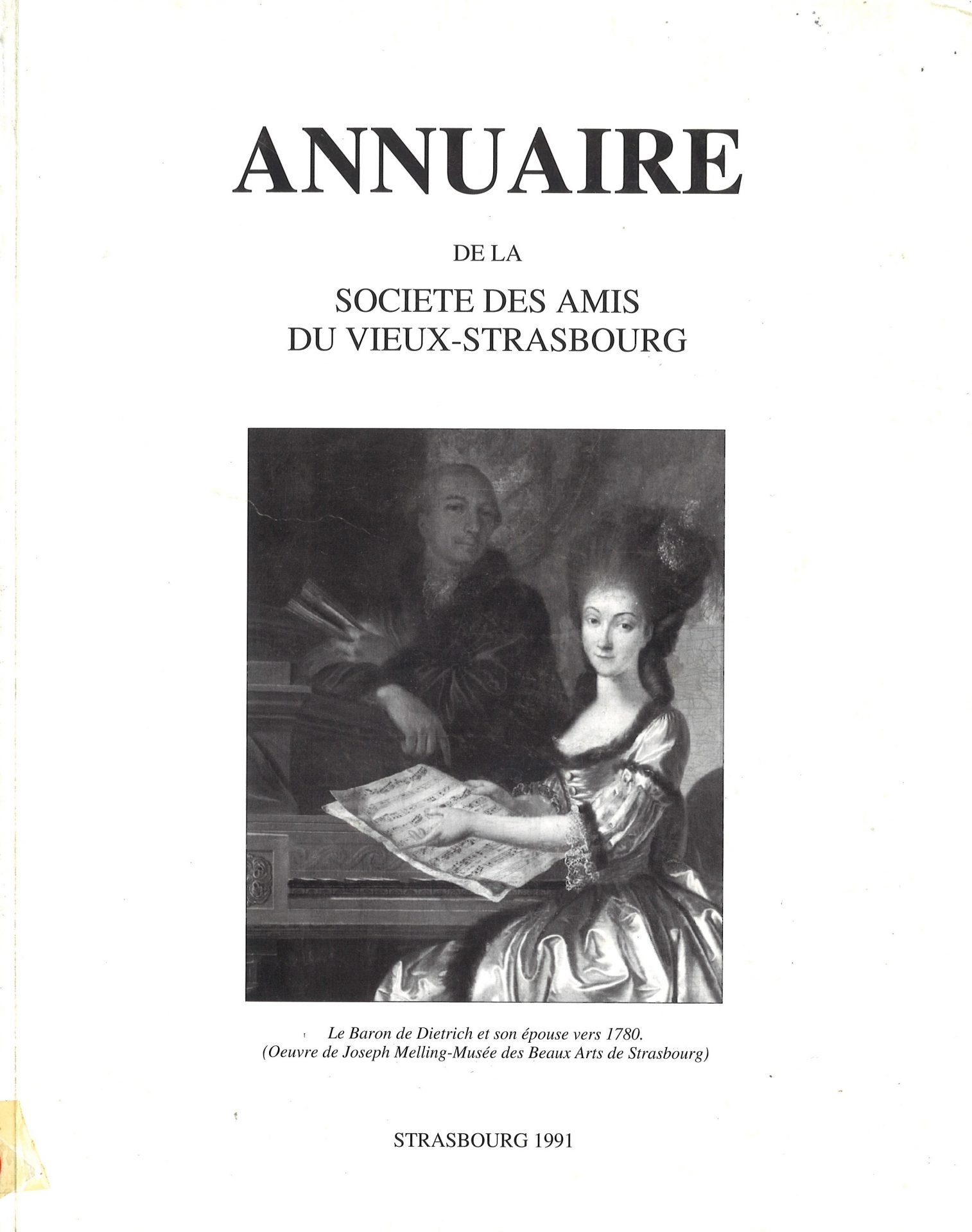 Annuaire de la Société des Amis du Vieux Strasbourg