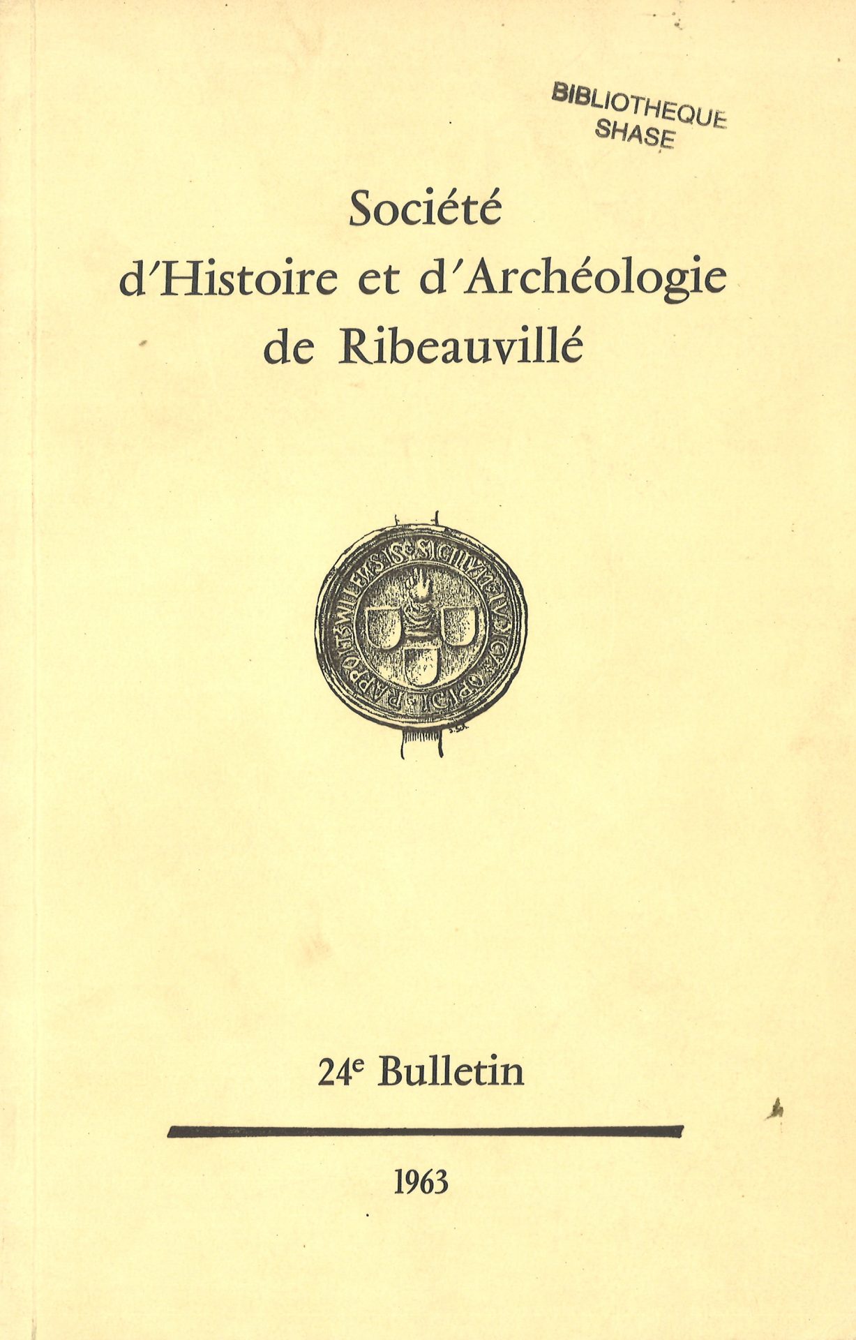 Société d'histoire et d'archéologie de Ribeauvillé