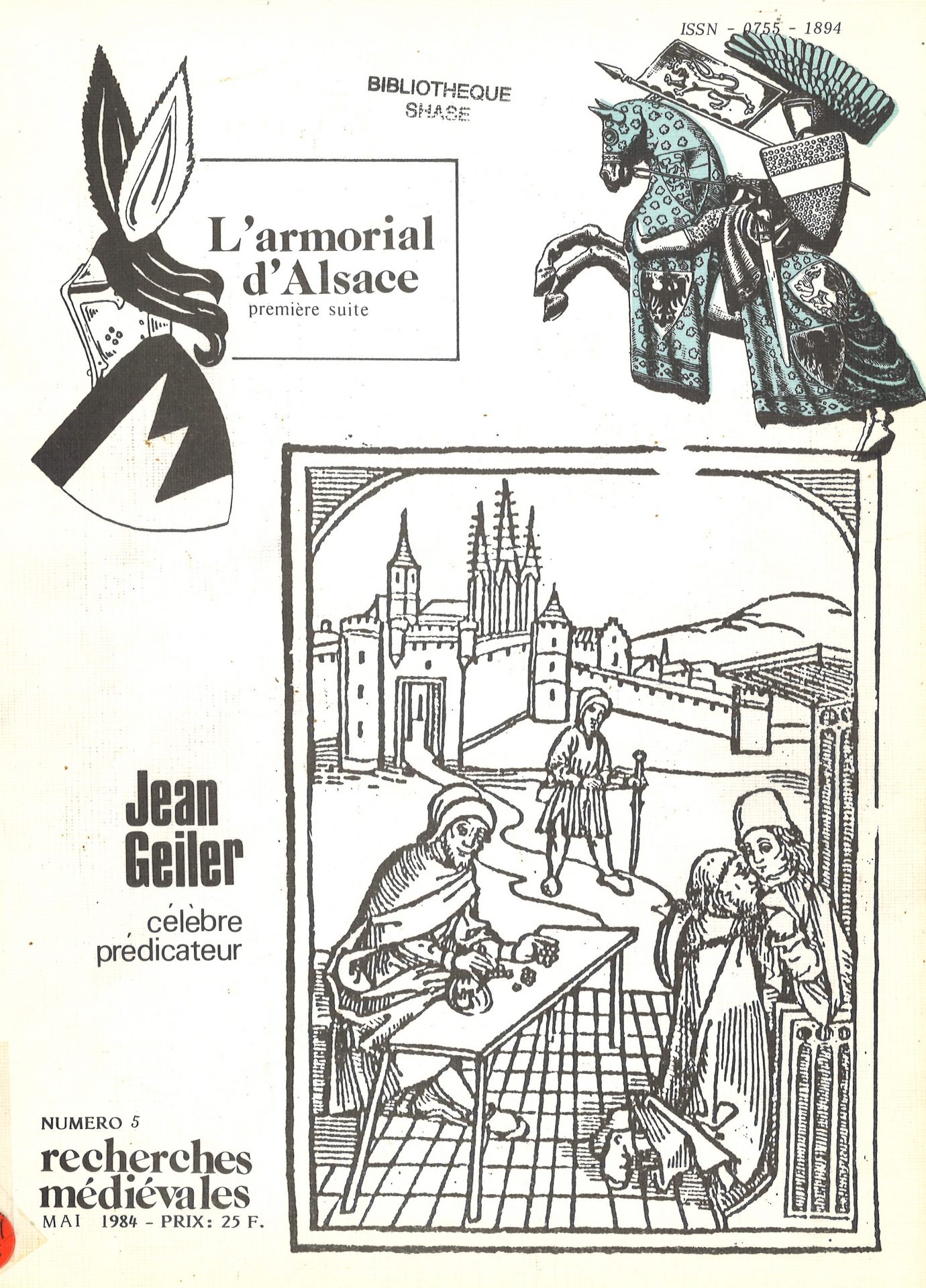 Recherches Médiévales - L'armorial d'Alsace - Jean Geiler, célèbre prédicateur