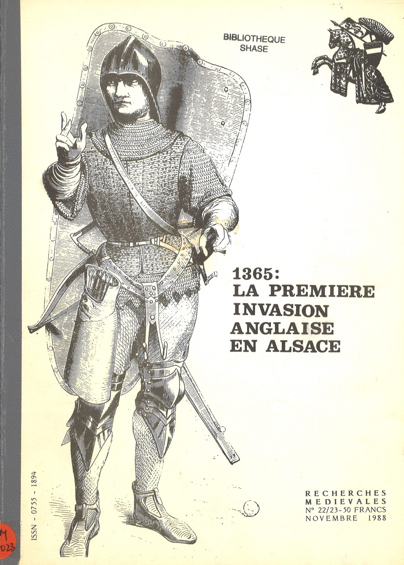 Recherches Médiévales  -  1365 : La première invasion anglaise en Alsace